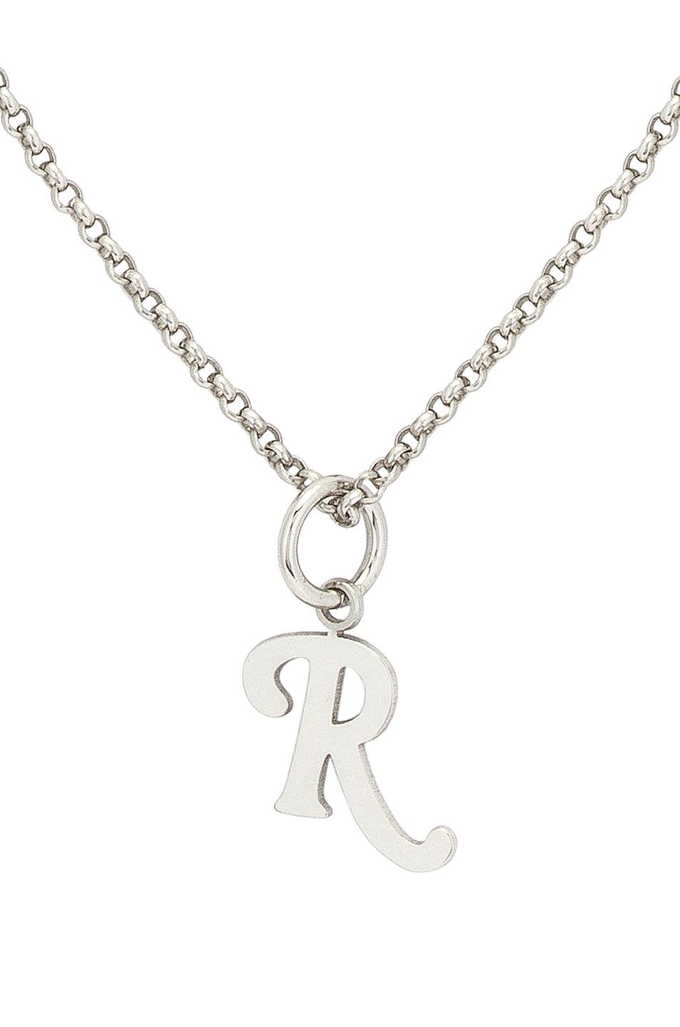 Raf Simons Simple R Necklace in Silver (Metallic) for Men | Lyst