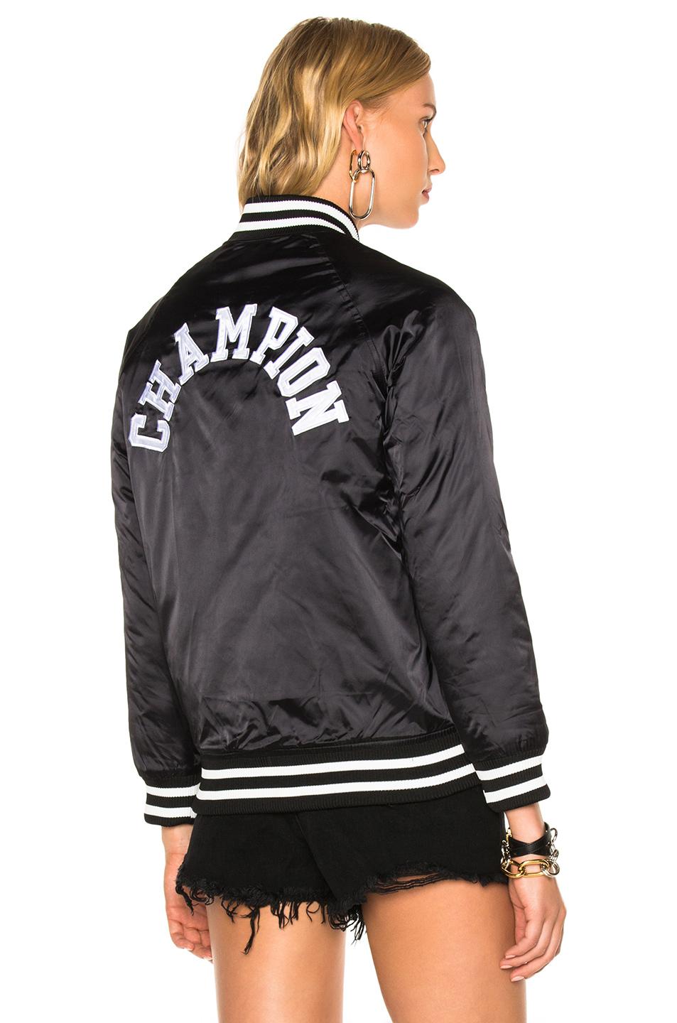 champion bomber jacket black