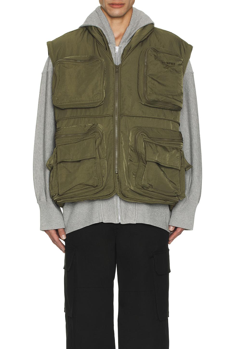 【着用少】HED MAYNER / Cargo Vest Reebok X Hed Mayner Pocketed Vest in Green for Men | Lyst