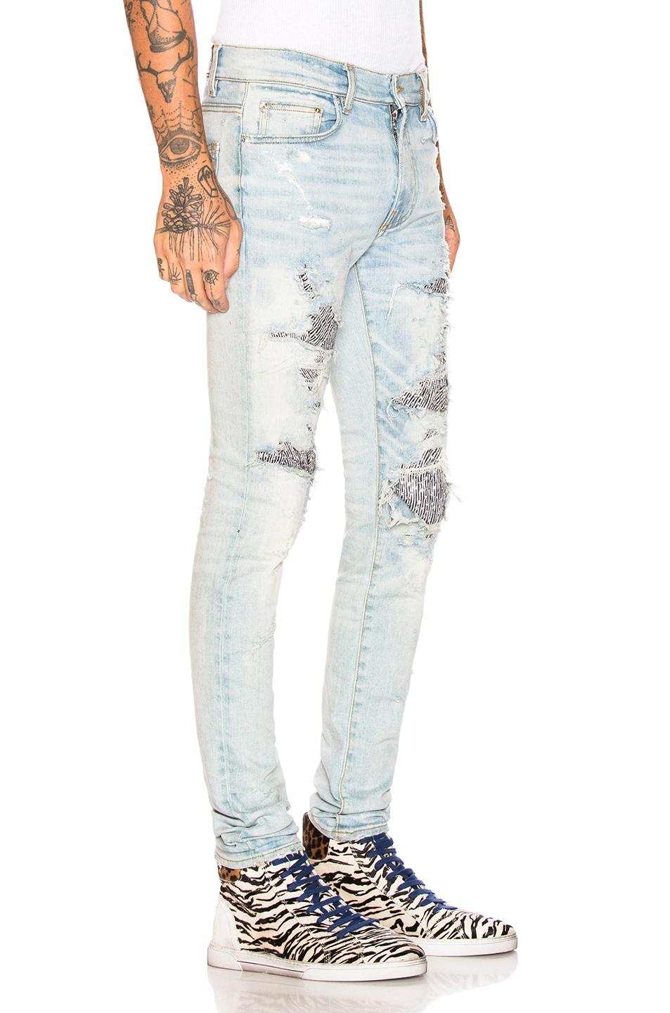 amiri zebra jeans