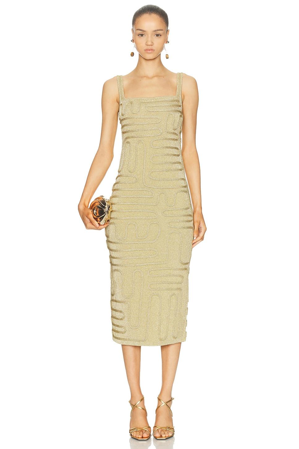 Cult Gaia Kymia Dress in Yellow | Lyst