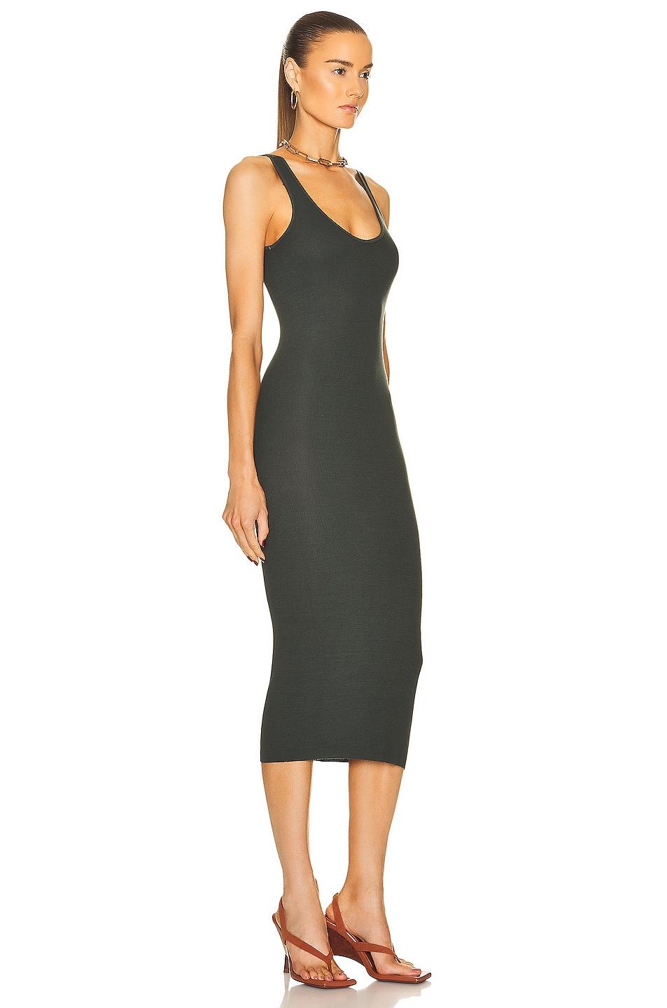 Enza Costa Silk Rib Tank Midi Dress | Lyst