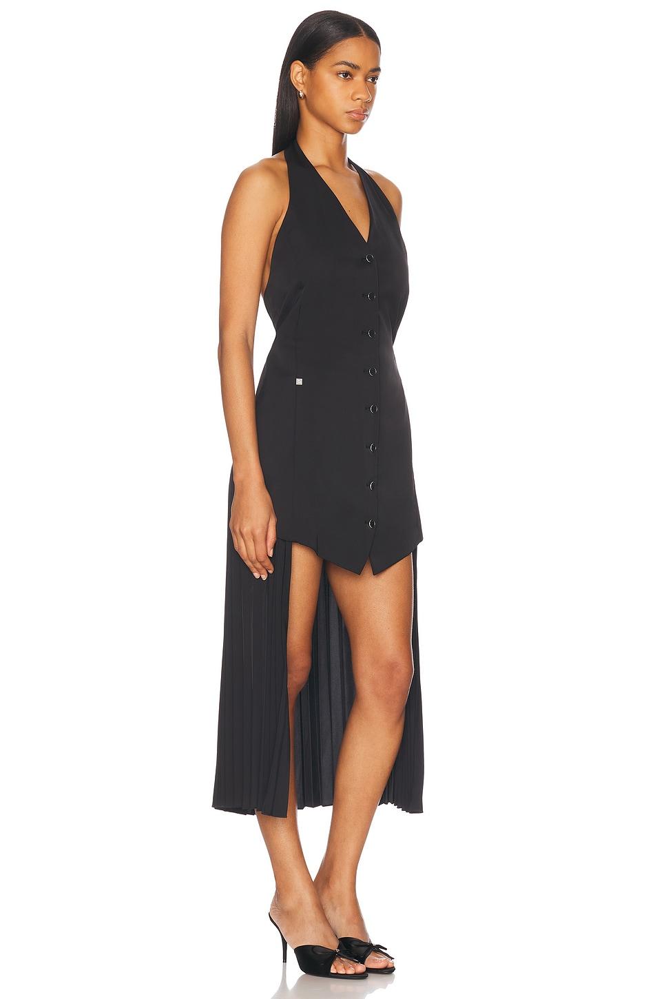Helmut Lang Halter Vest Dress in Black | Lyst