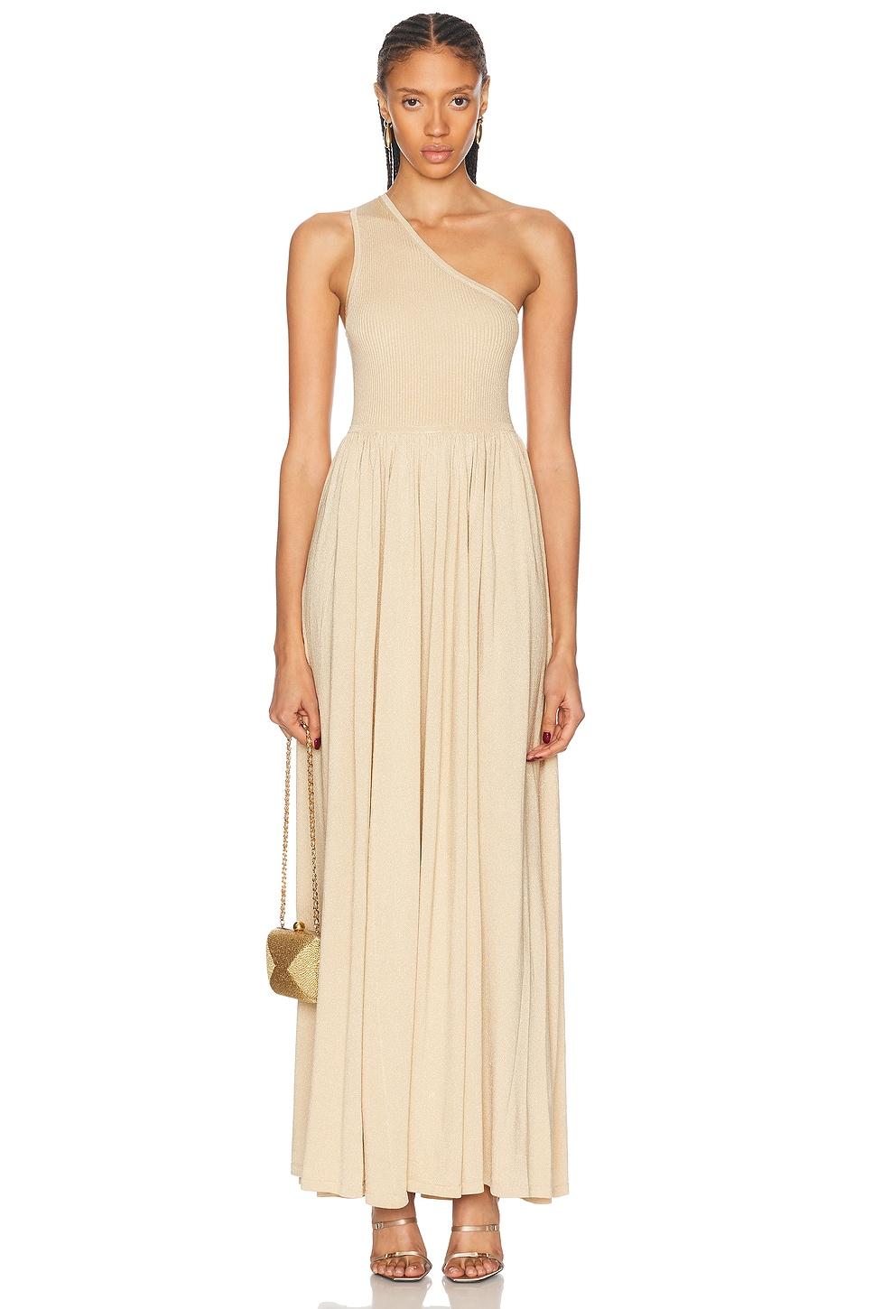 strapless open back dress Zimmermann Wonderland Flounce Dress Floral One Shoulder frill  Naked Pear
