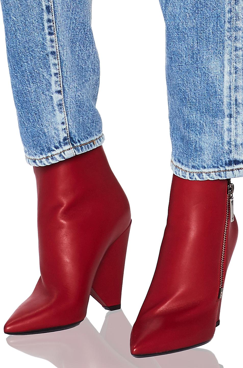 ysl red boots