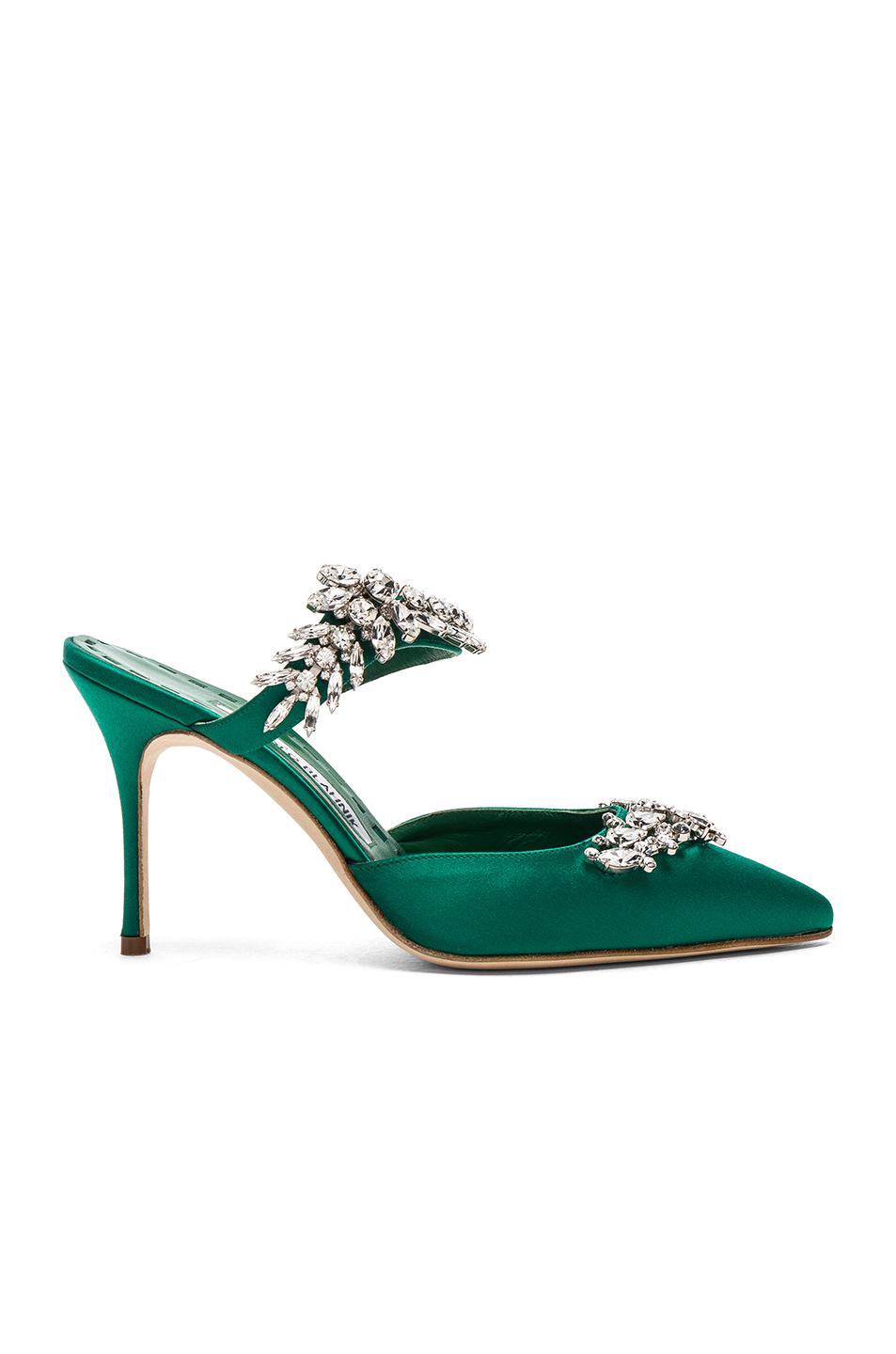 manolo blahnik emerald green