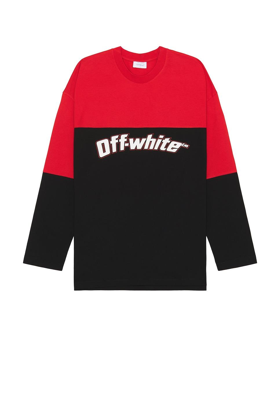 Off-White c/o Virgil Abloh Half Arrow Wide Longsleeve Tee in Red