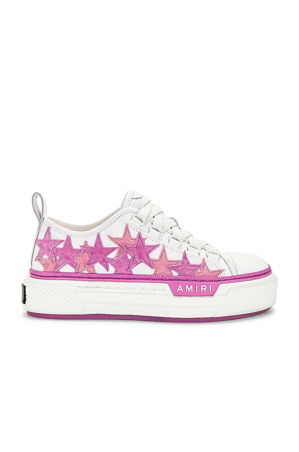 Amiri Stars Court Low Top Sneaker in Pink | Lyst