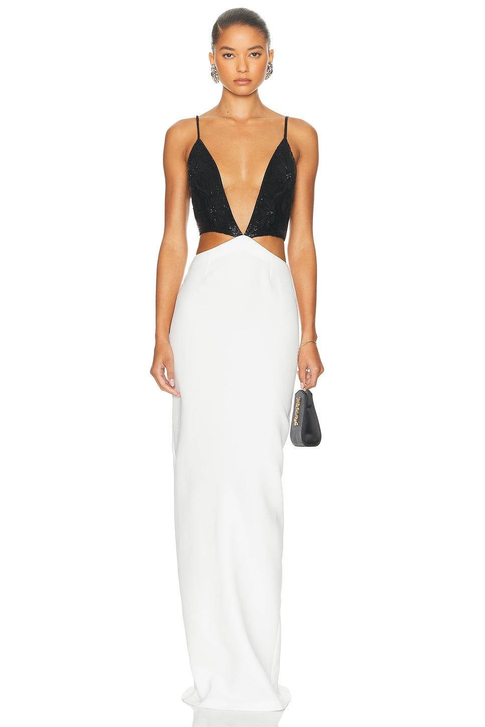 blue satin maxi dress Lissandra Blue Formal Maxi Dress