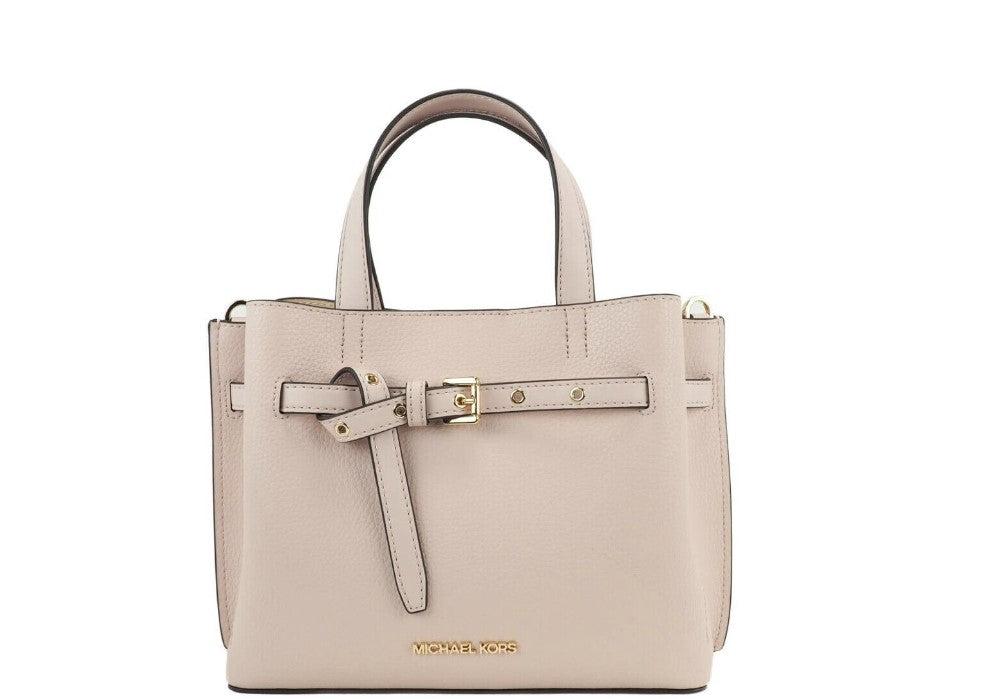Michael Kors Emilia Small Powder Blush Pebbled Leather Satchel