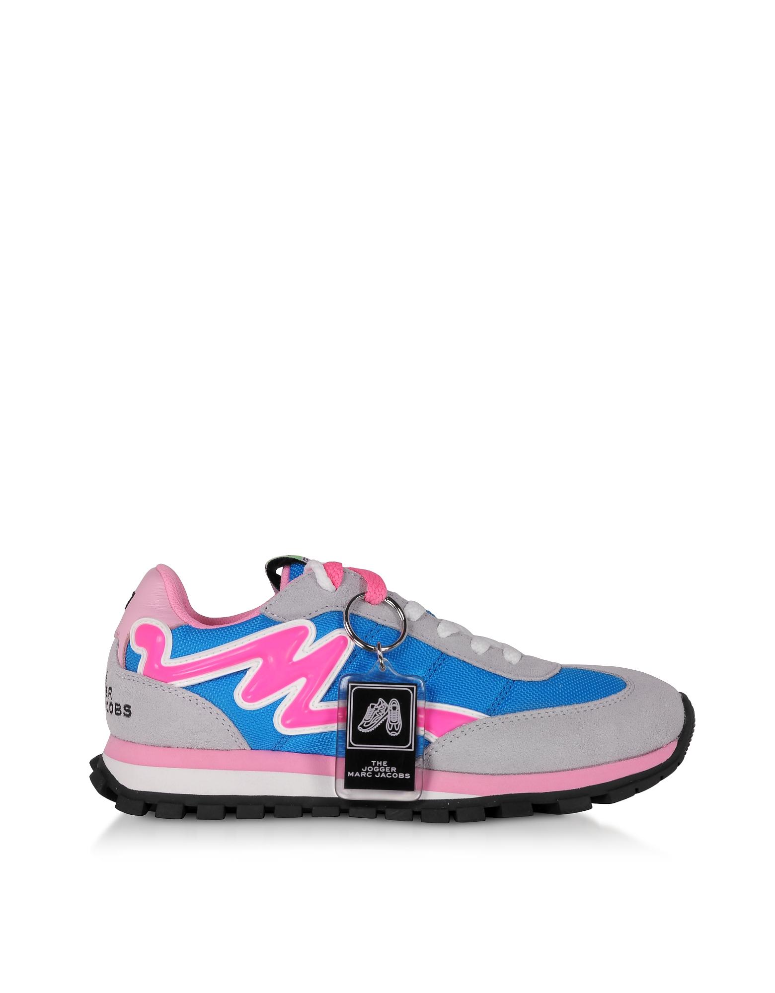 Marc Jacobs Synthetic The Jogger Blue Nylon Women's Sneakers - Lyst