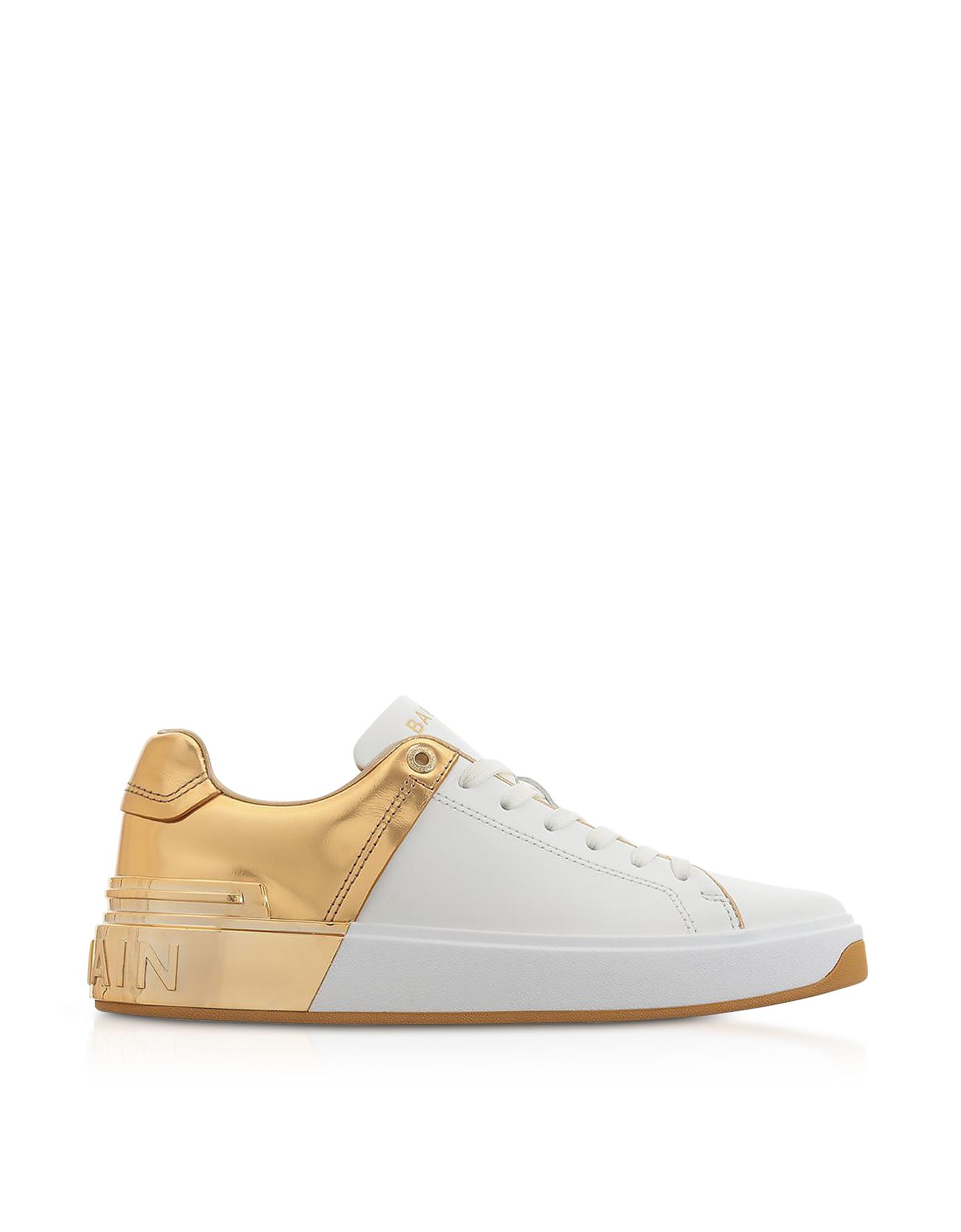 balmain white sneakers women's
