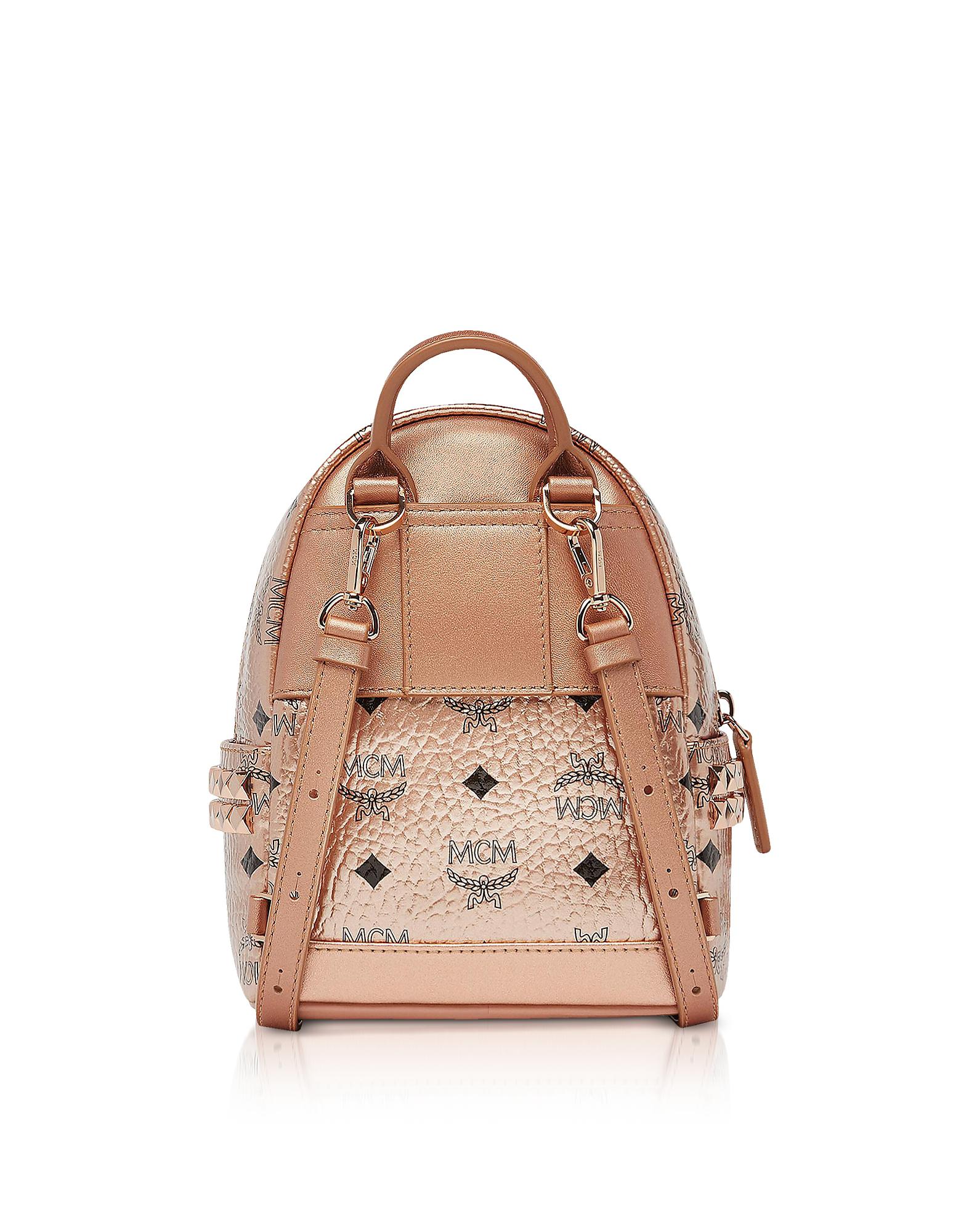 mcm bag rose gold
