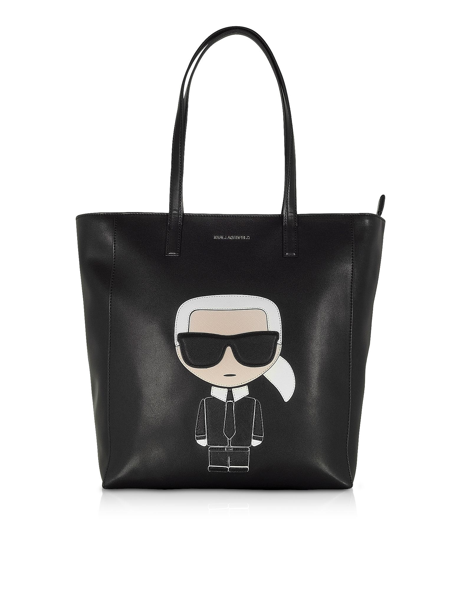 Karl Lagerfeld K/ikonik Soft Tote Bag in Black - Lyst
