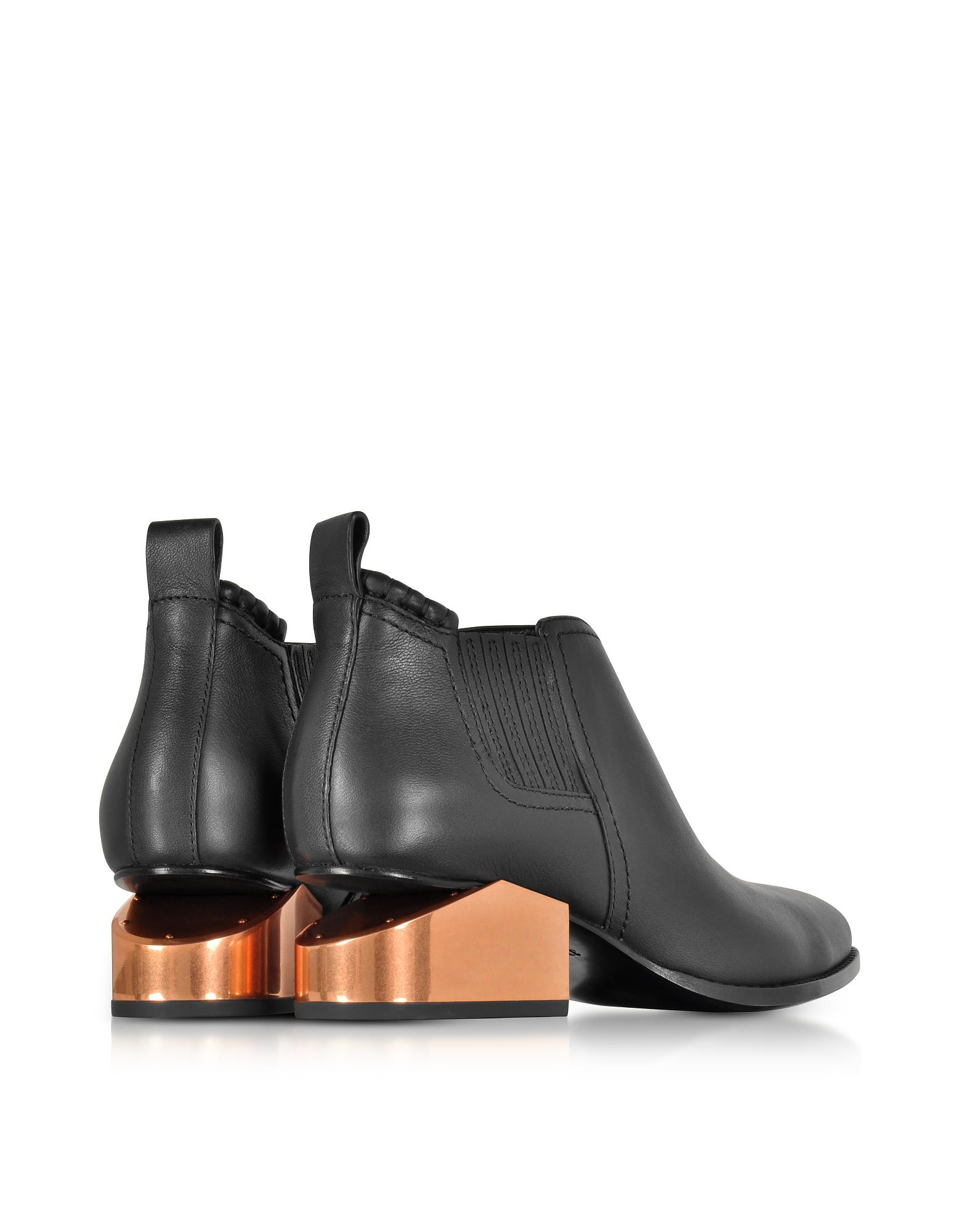 black boots with rose gold