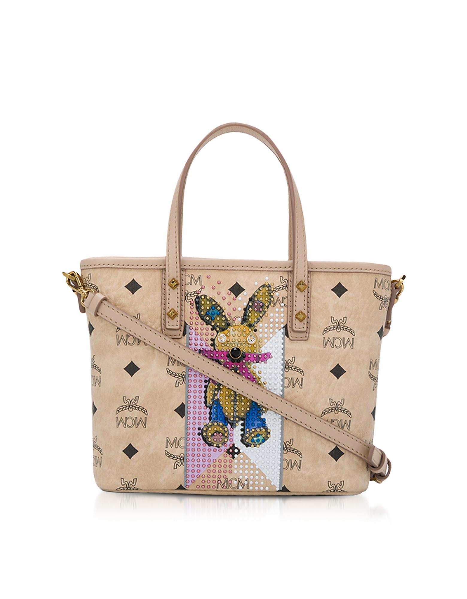mcm mini tote bag
