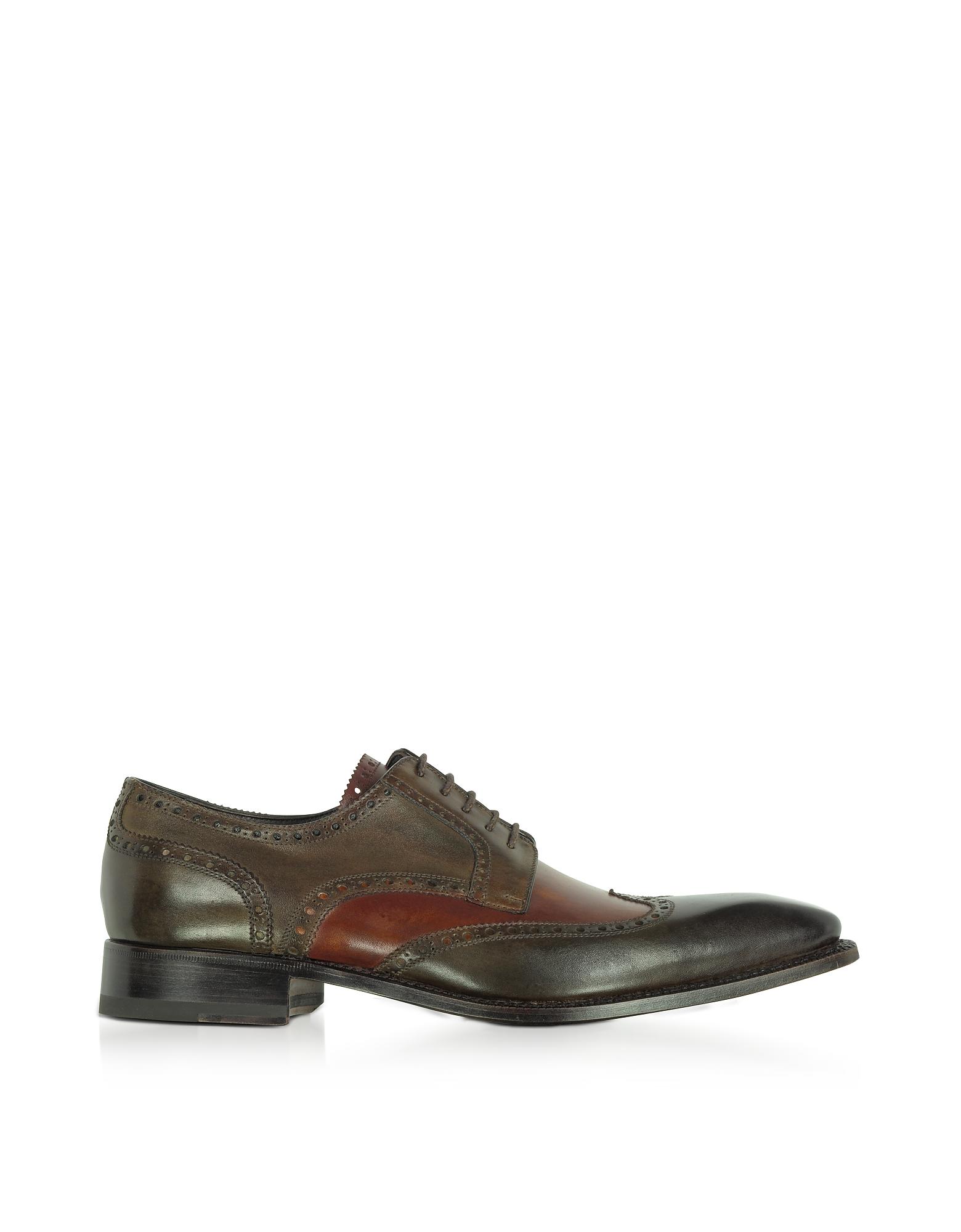 FORZIERI Twotone Italian Handcrafted Leather Wingtip