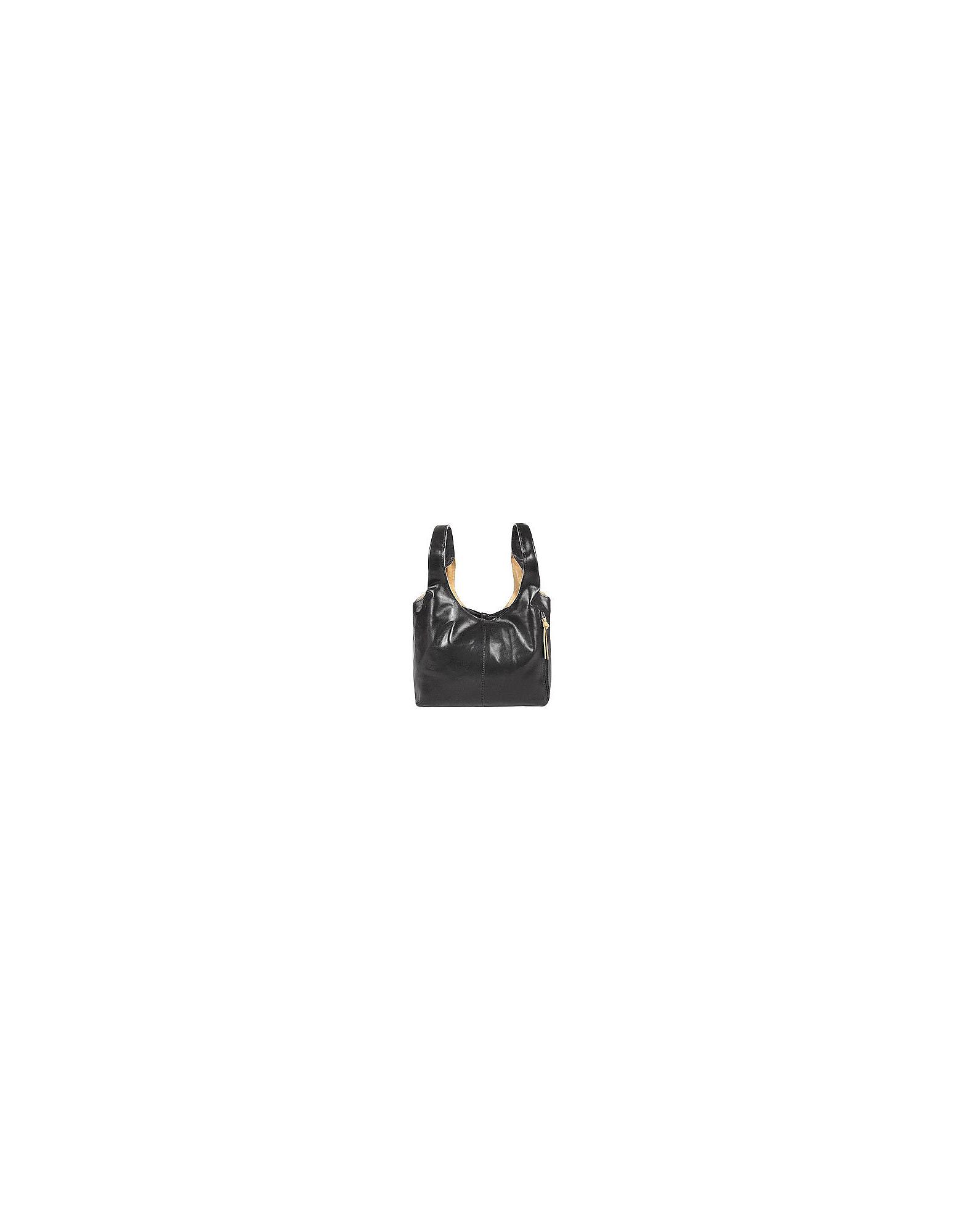 Lyst Fontanelli Black Tan Reversible Italian Leather Handbag In Fontanelli Women S Black Tan Reversible Italian Leather Handbag