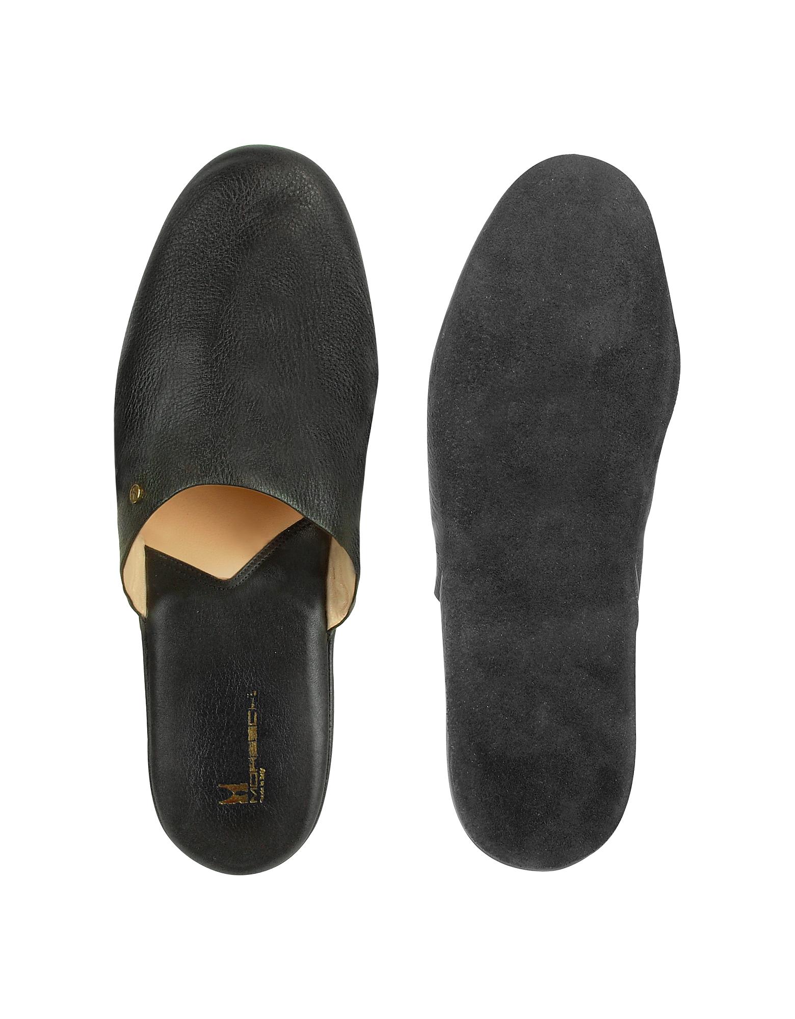 Moreschi Amerigo Black Calf Leather Travel Slippers Wcase For Men Lyst 7628