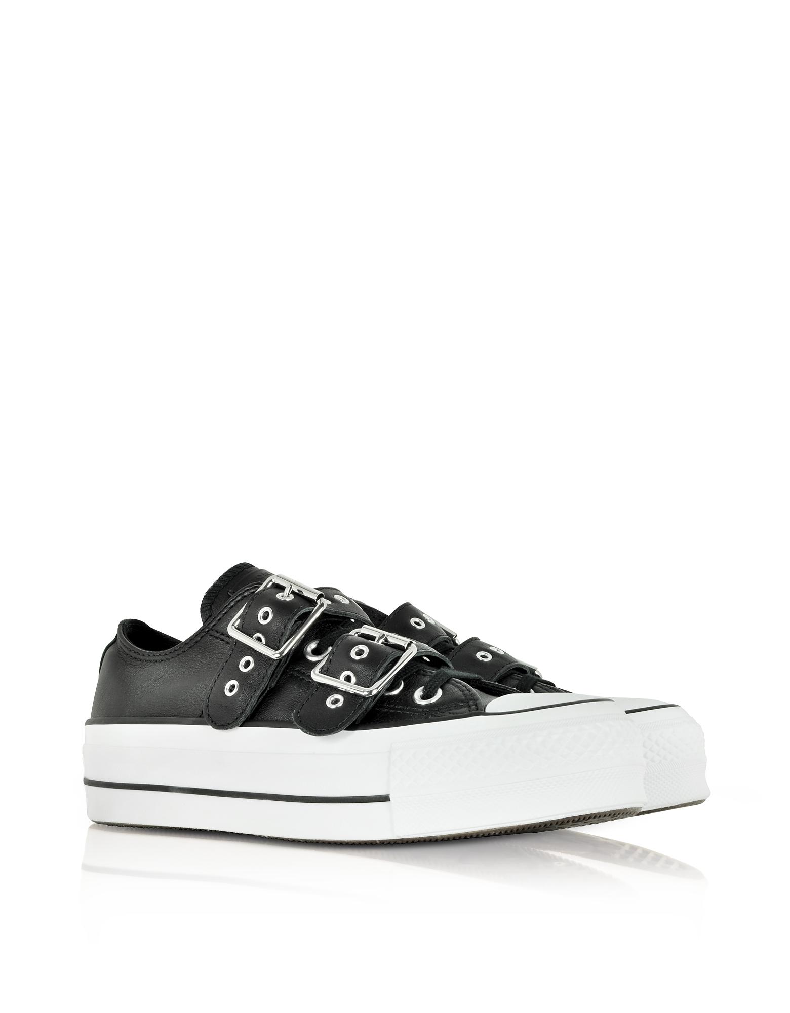 converse chuck taylor all star leather buckle low top