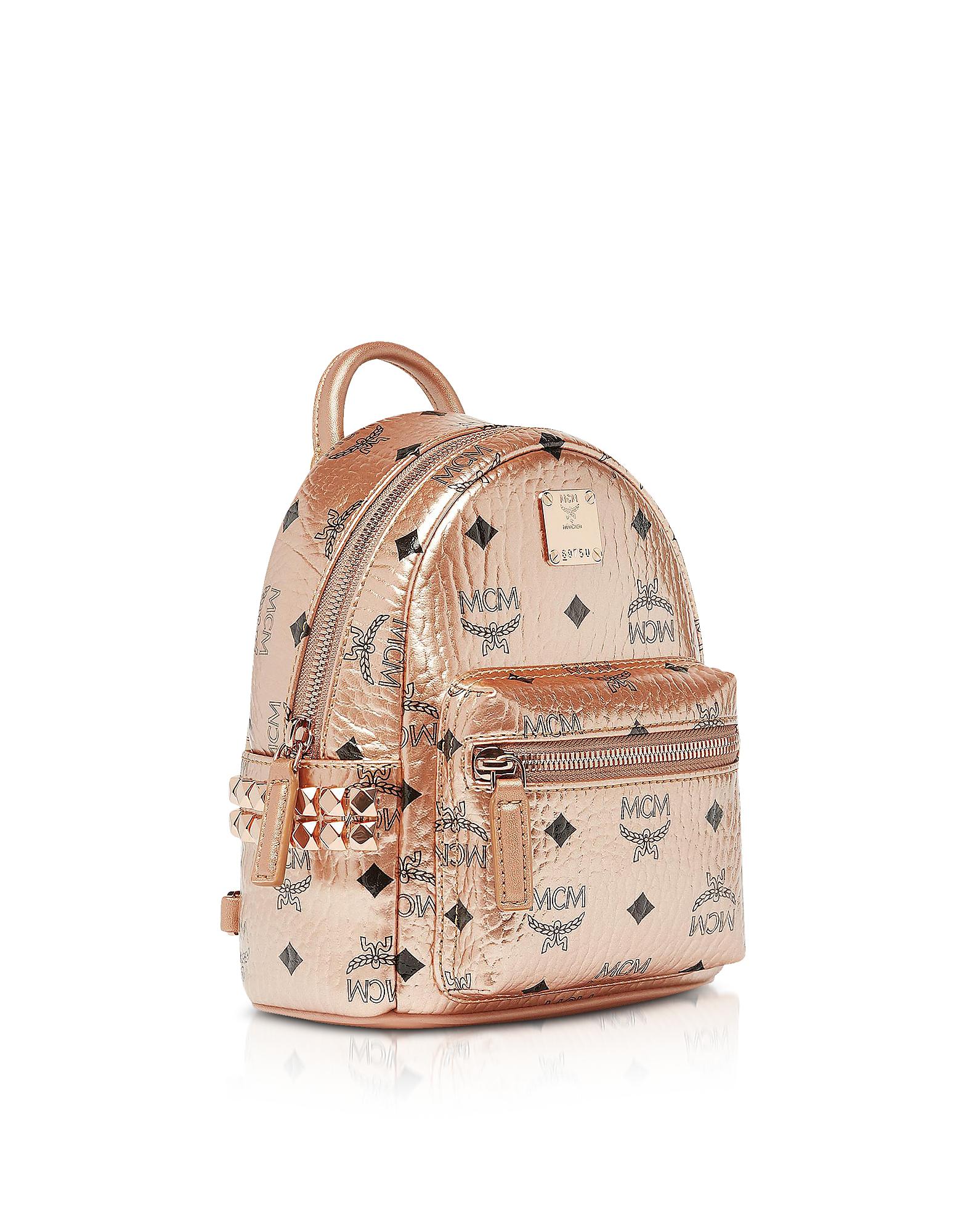 mcm bag rose gold