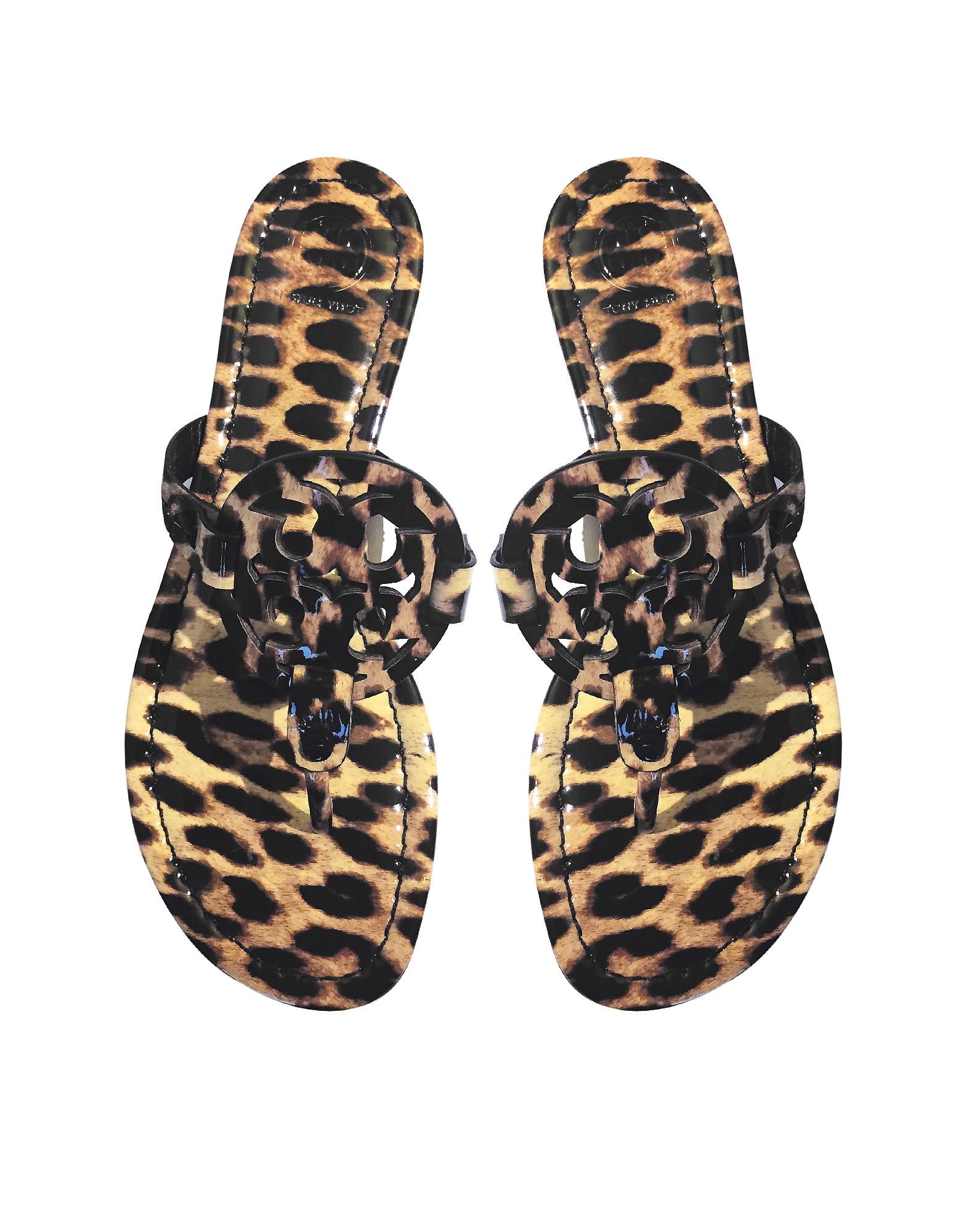 women's miller leopard print thong sandals