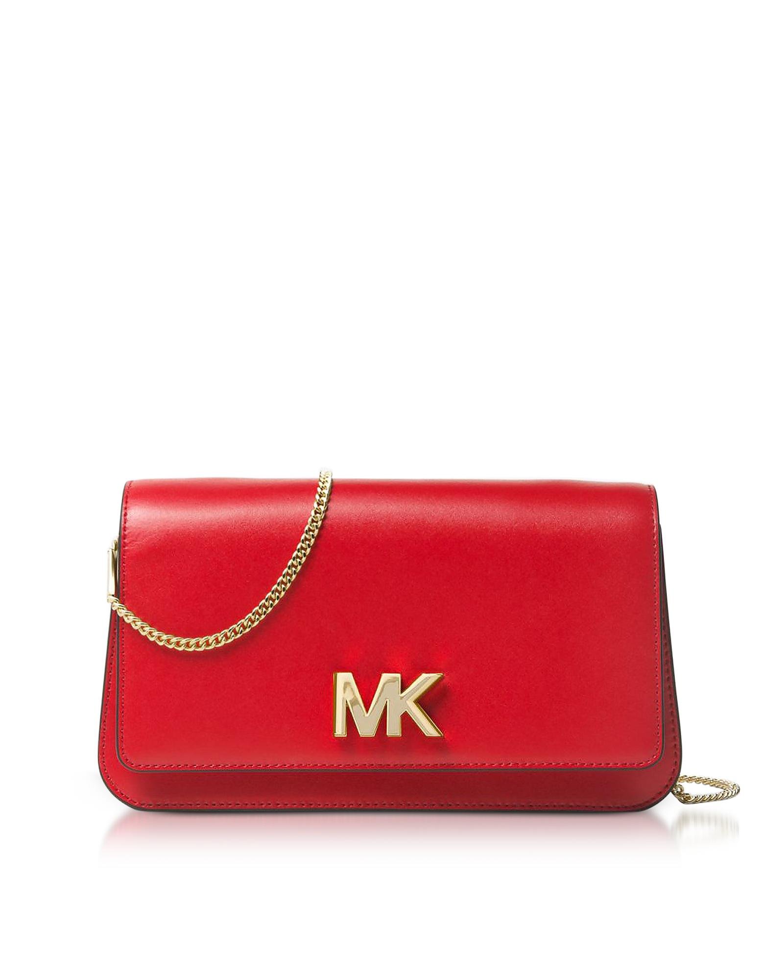 bright red clutch