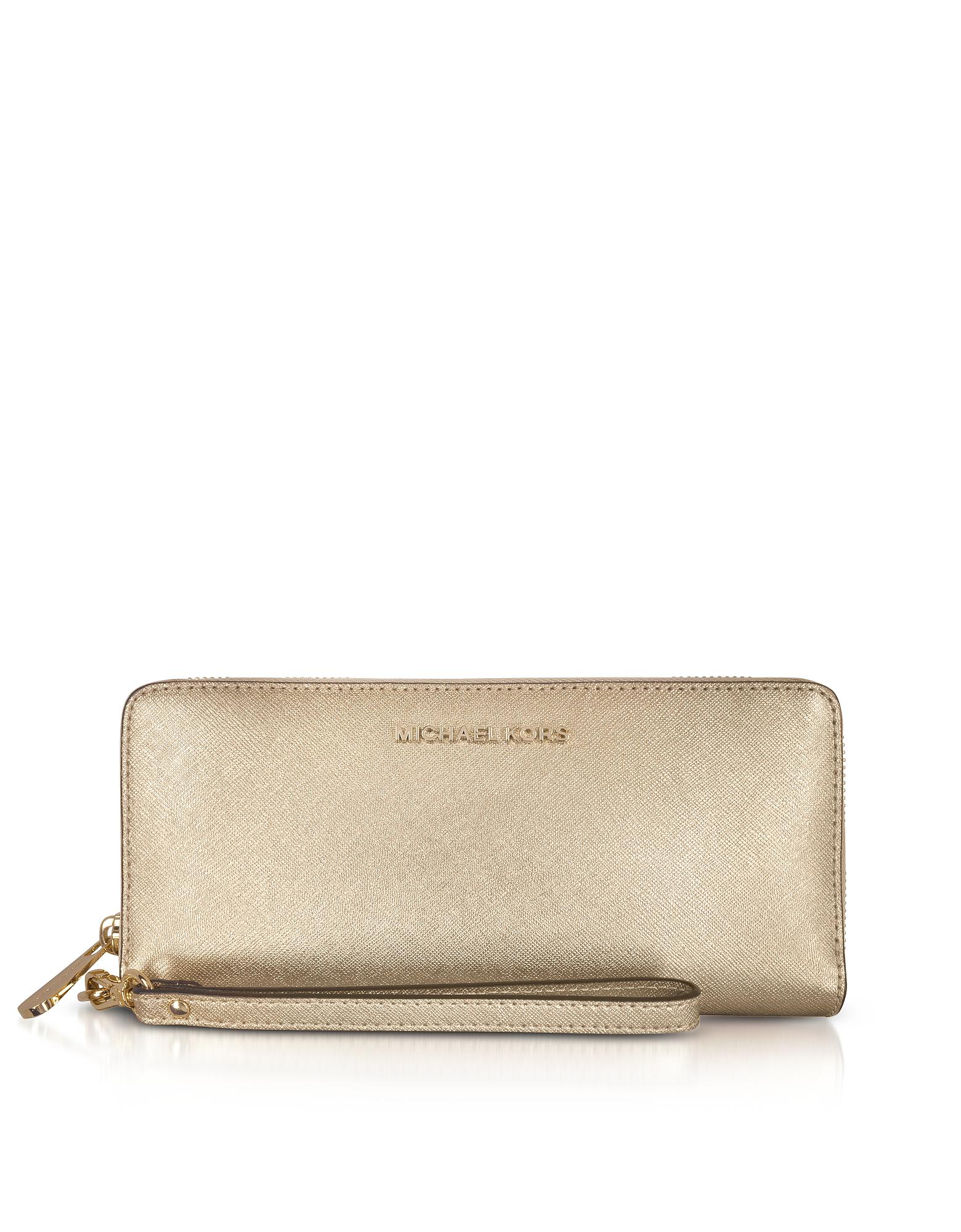 michael kors pale gold wallet