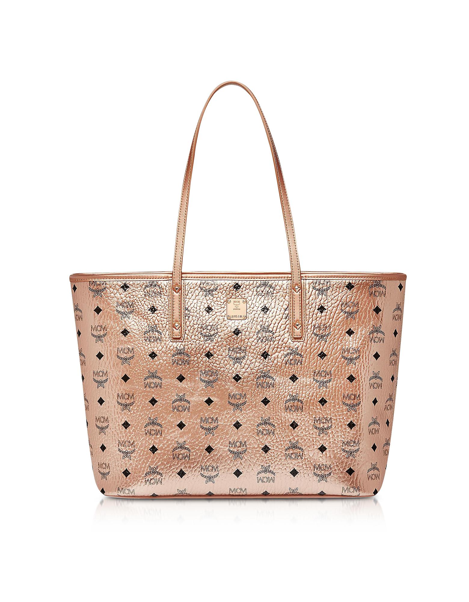 mcm bag rose gold