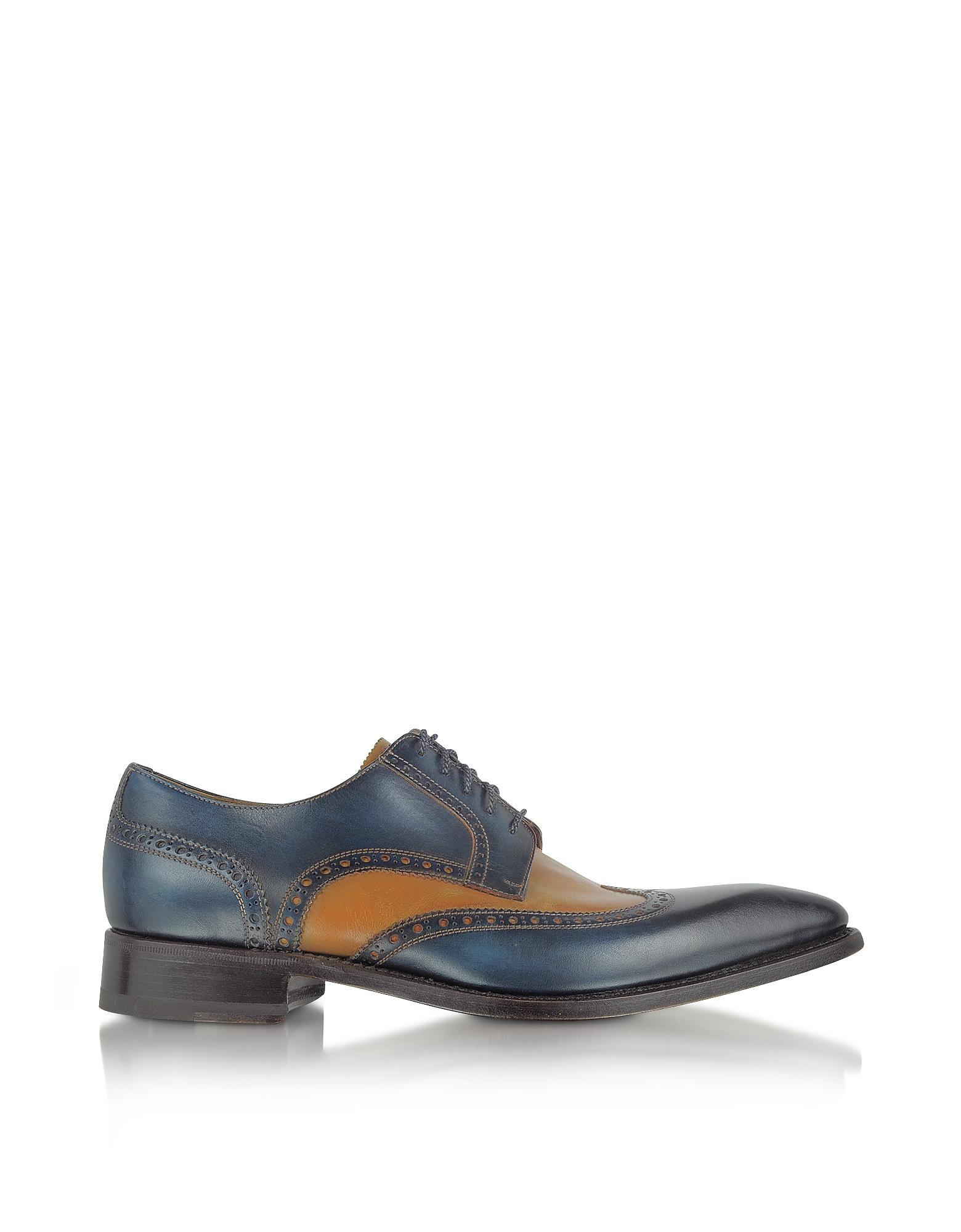 FORZIERI Twotone Handcrafted Leather Wingtip Oxford Shoes