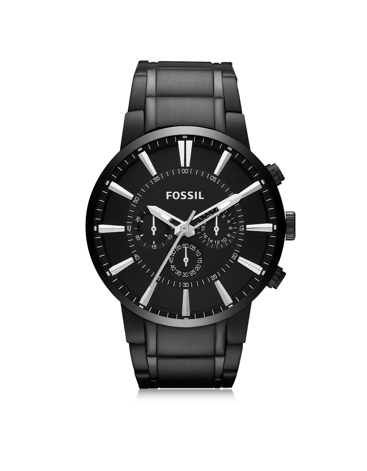 Fossil Others Black Stainless Steel Men's Chronograph Watch for Men - Lyst