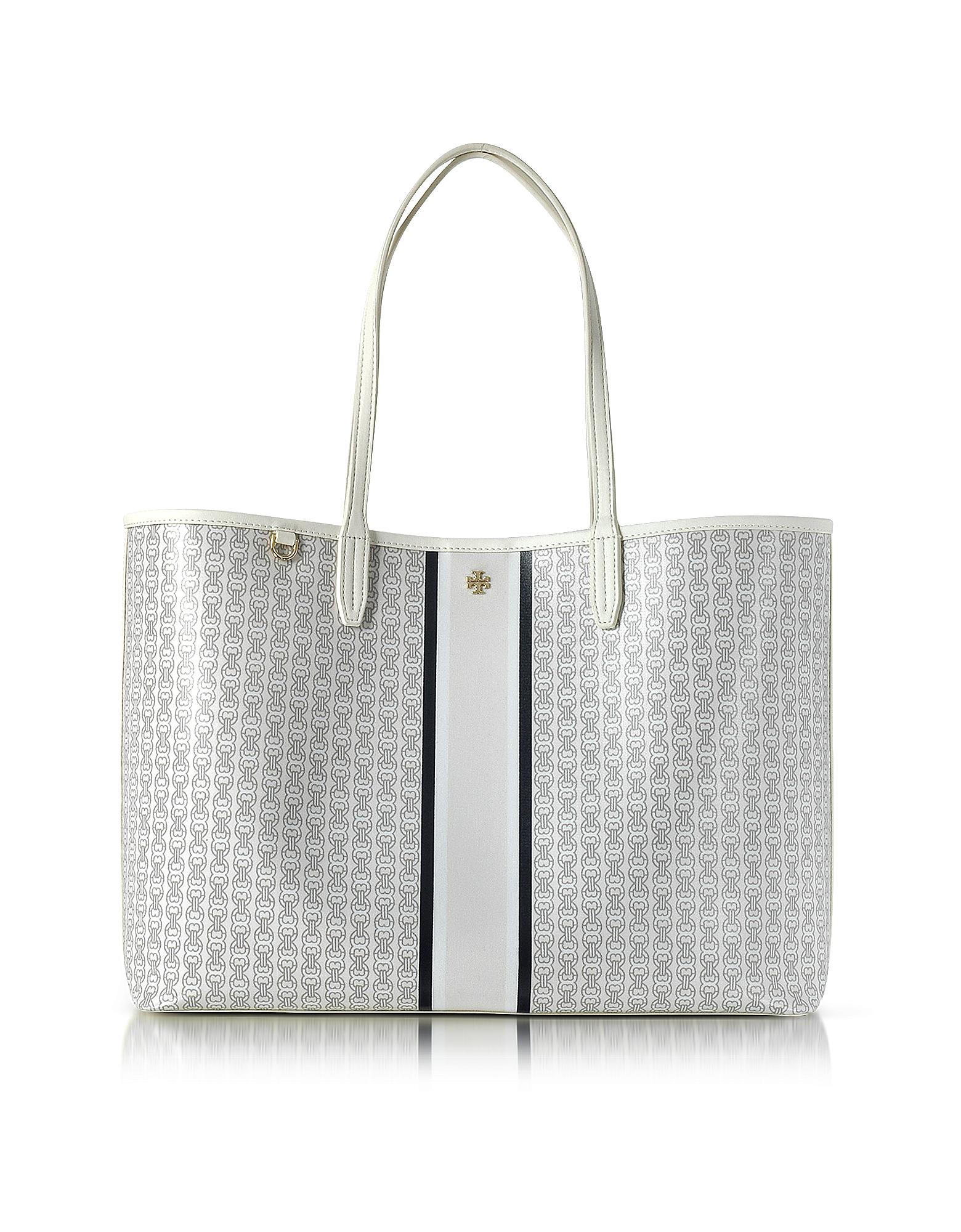 tory burch white tote bag