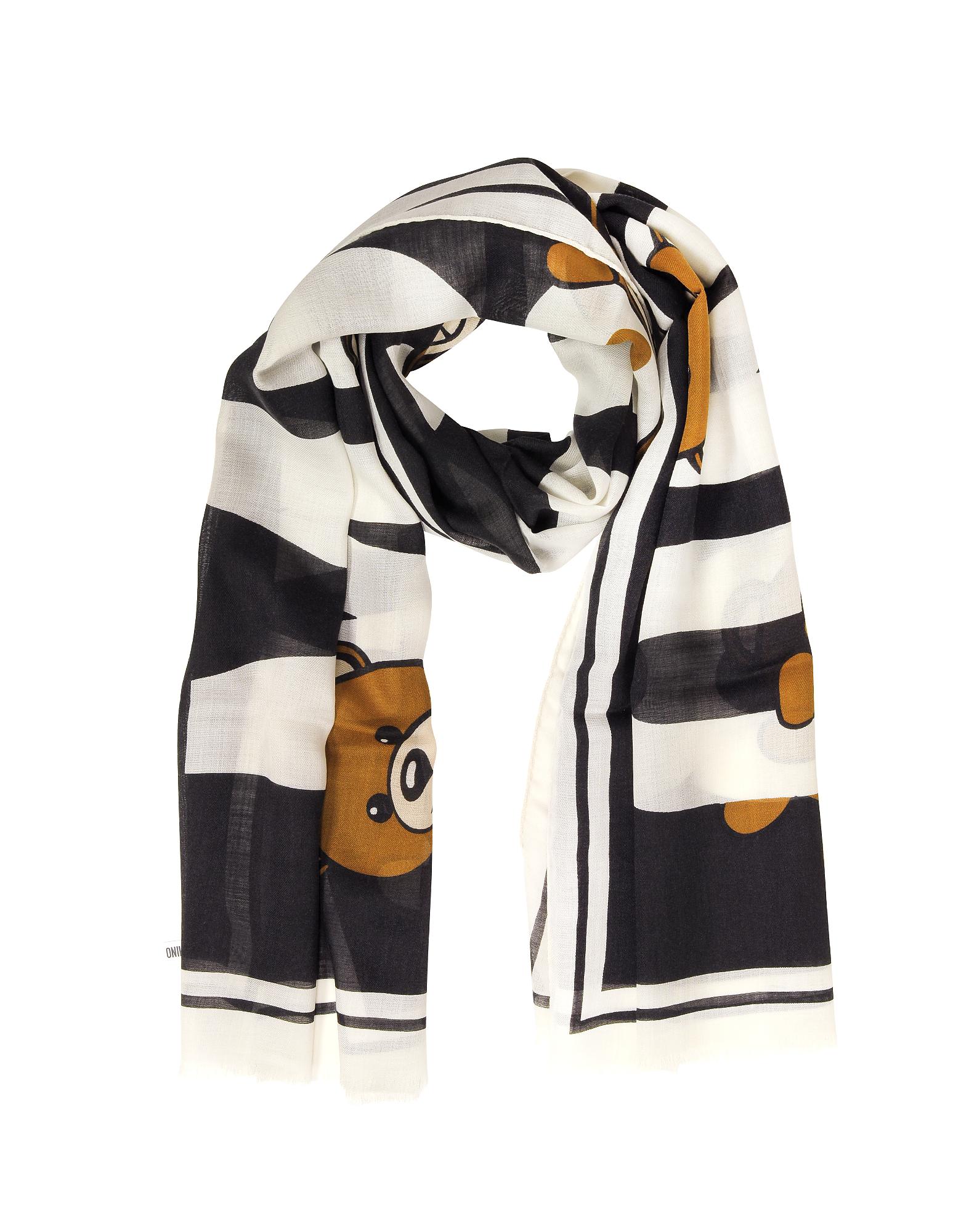 moschino teddy bear scarf