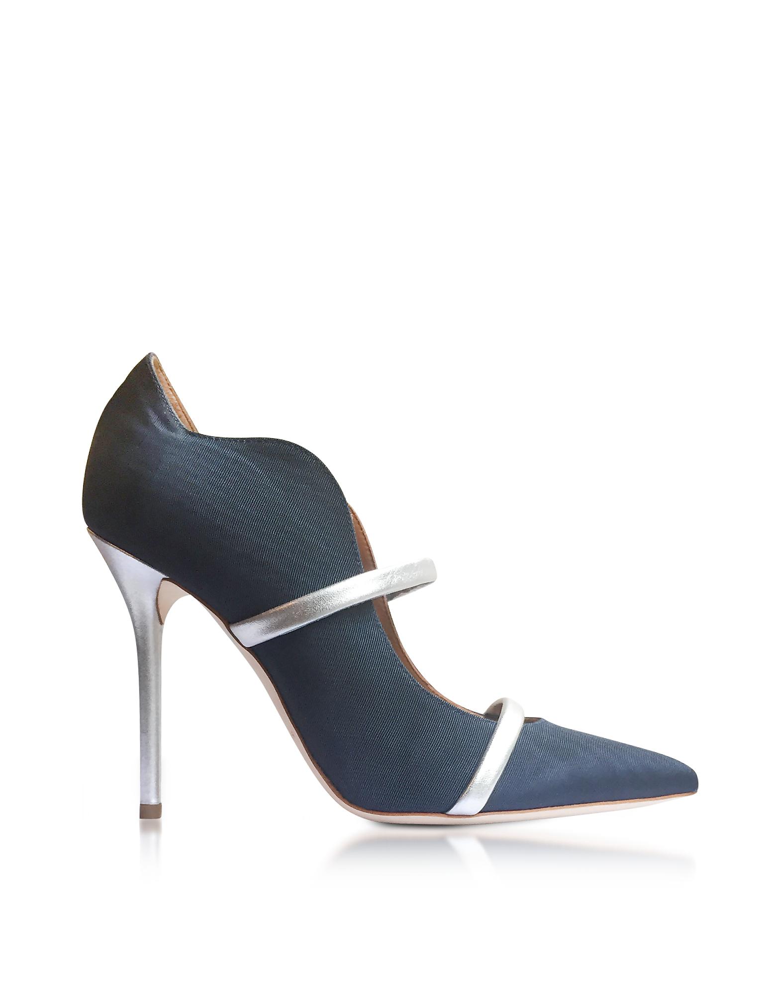 blue and silver pumps