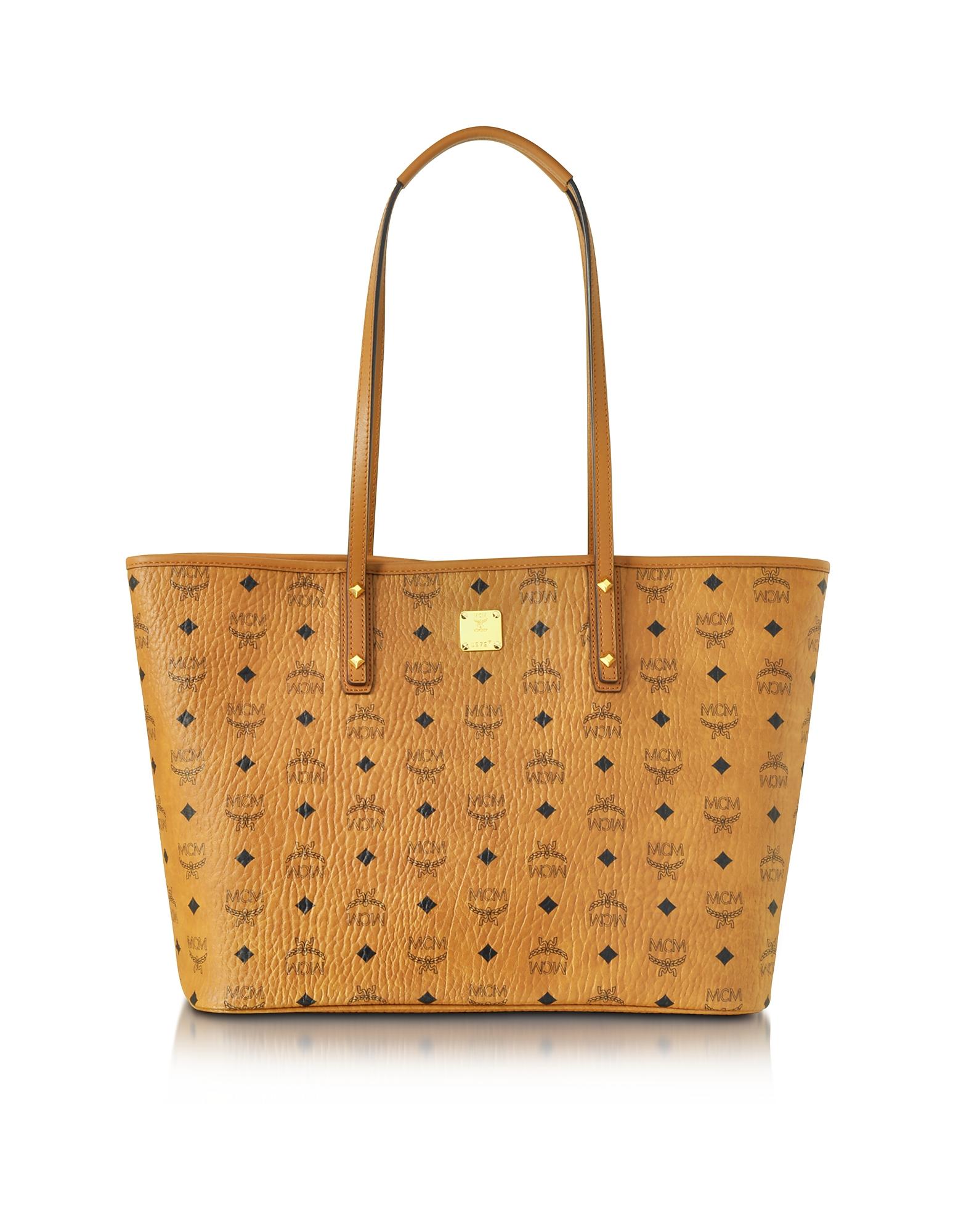 MCM Canvas Anya Top Zip Shopper In Visetos Lyst