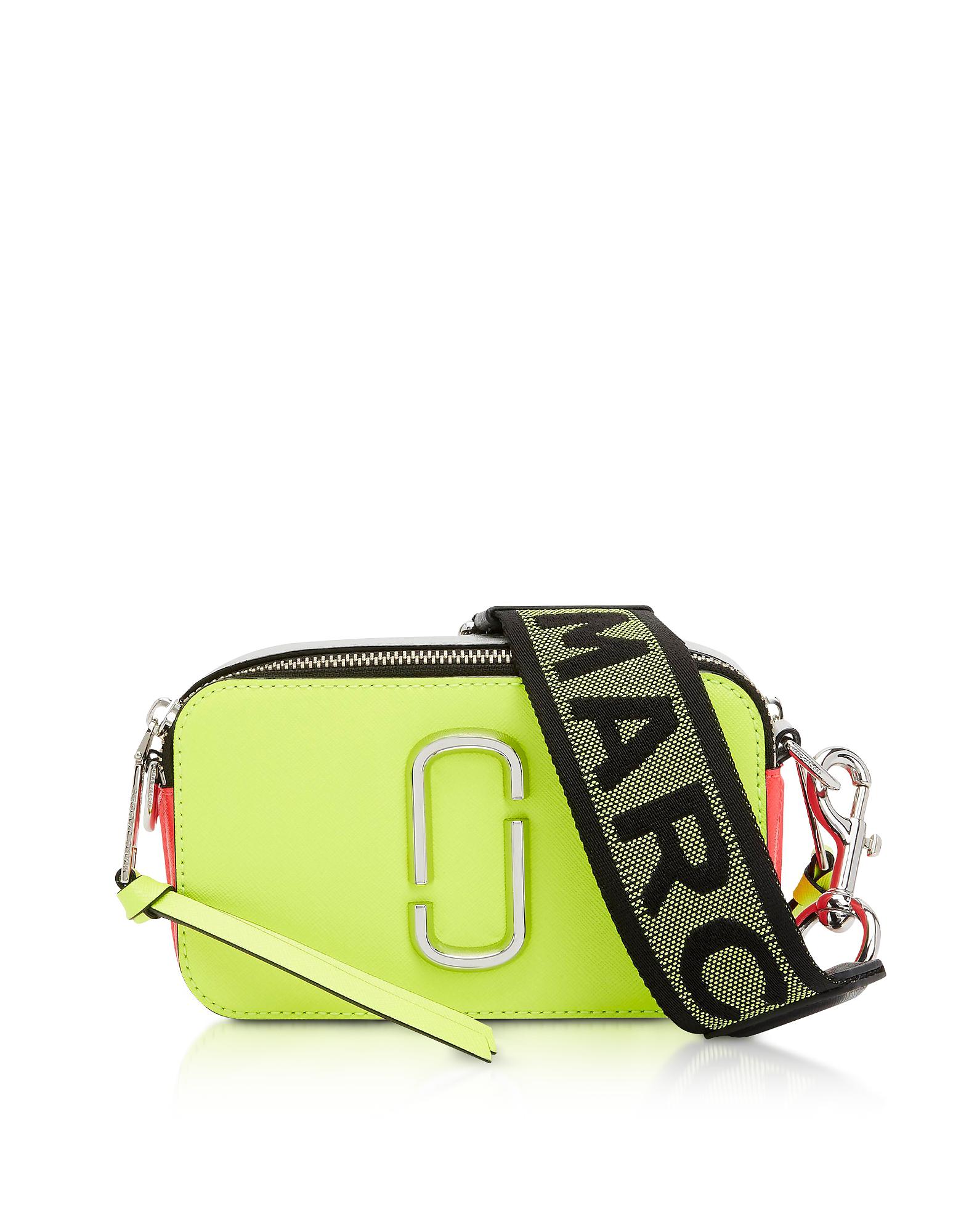 Marc Jacobs Leather Snapshot Fluoro Cross Body Bag in Yellow Lyst