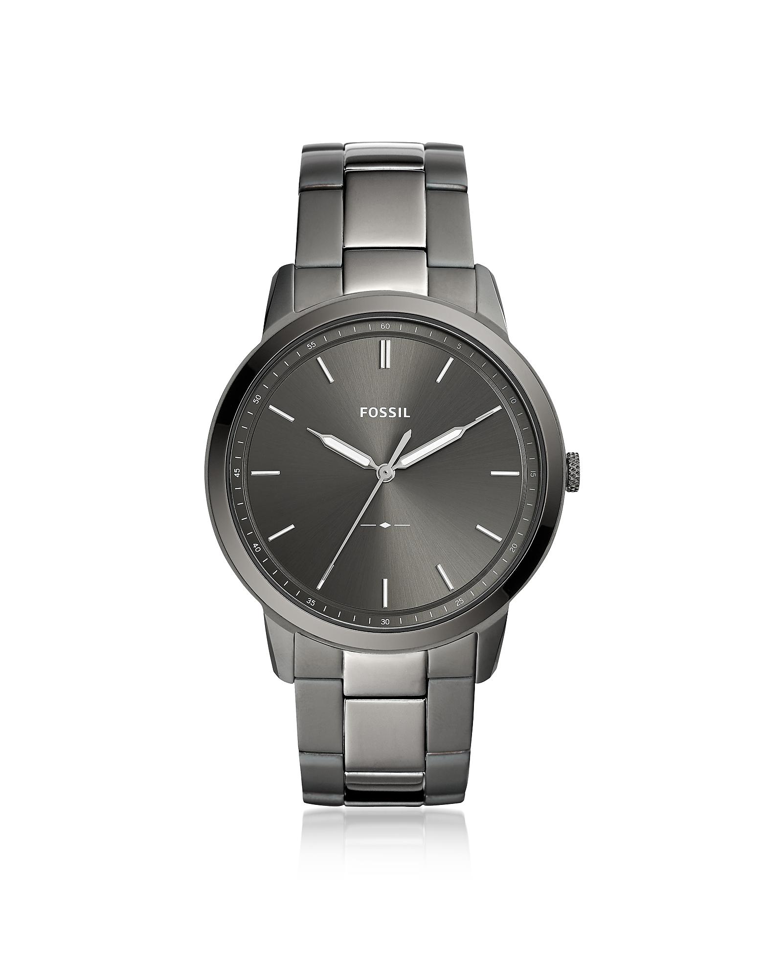 Fossil The Minimalist Three-hand Smoke Stainless Steel Watch in