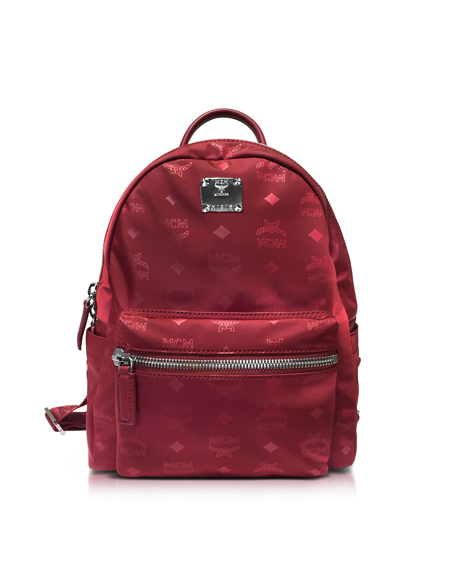 mcm dieter monogrammed nylon backpack