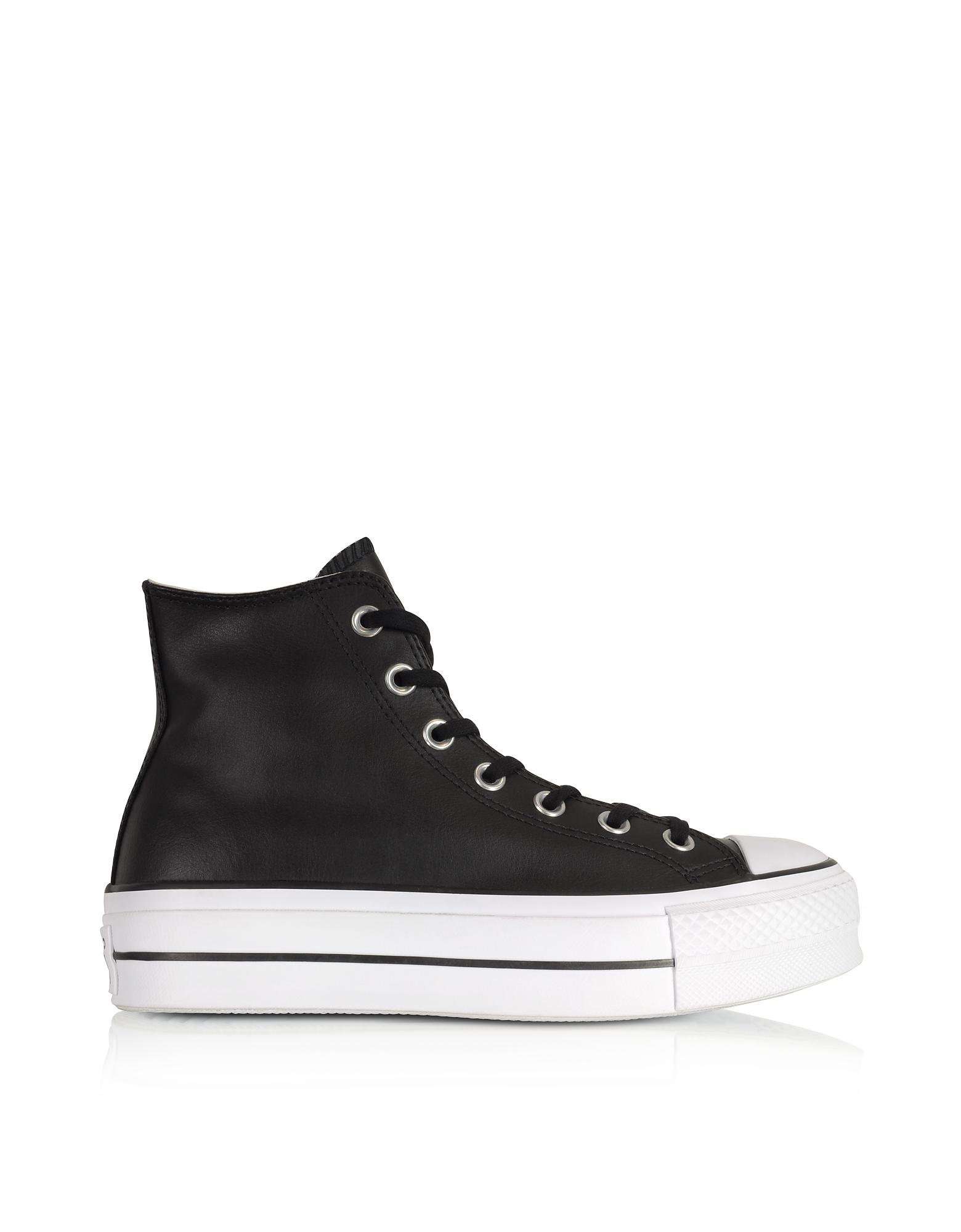 chuck taylor all star lift clean leather high top