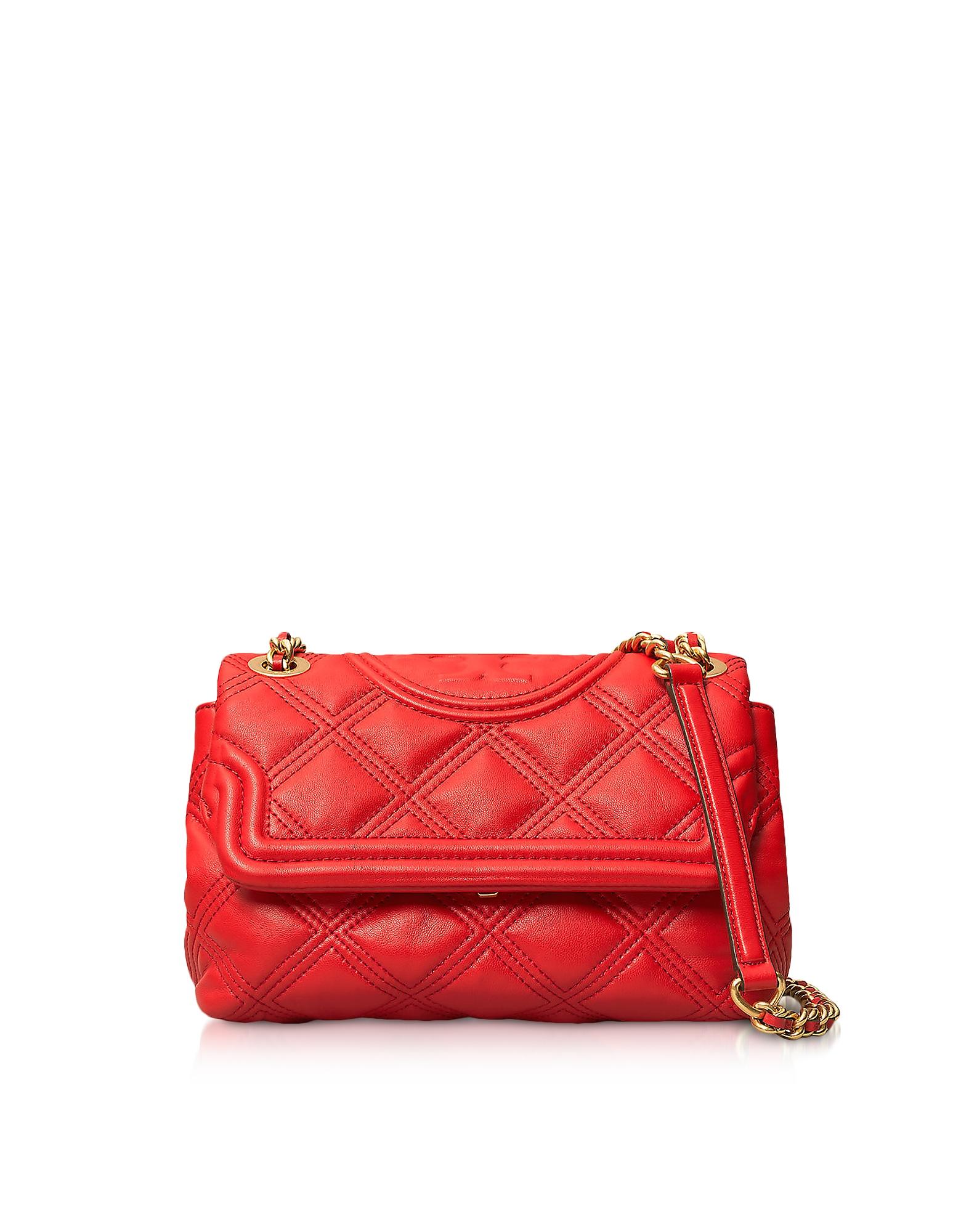 Tory Burch Brilliant Red Fleming Soft Small Convertible Shoulder Bag - Lyst