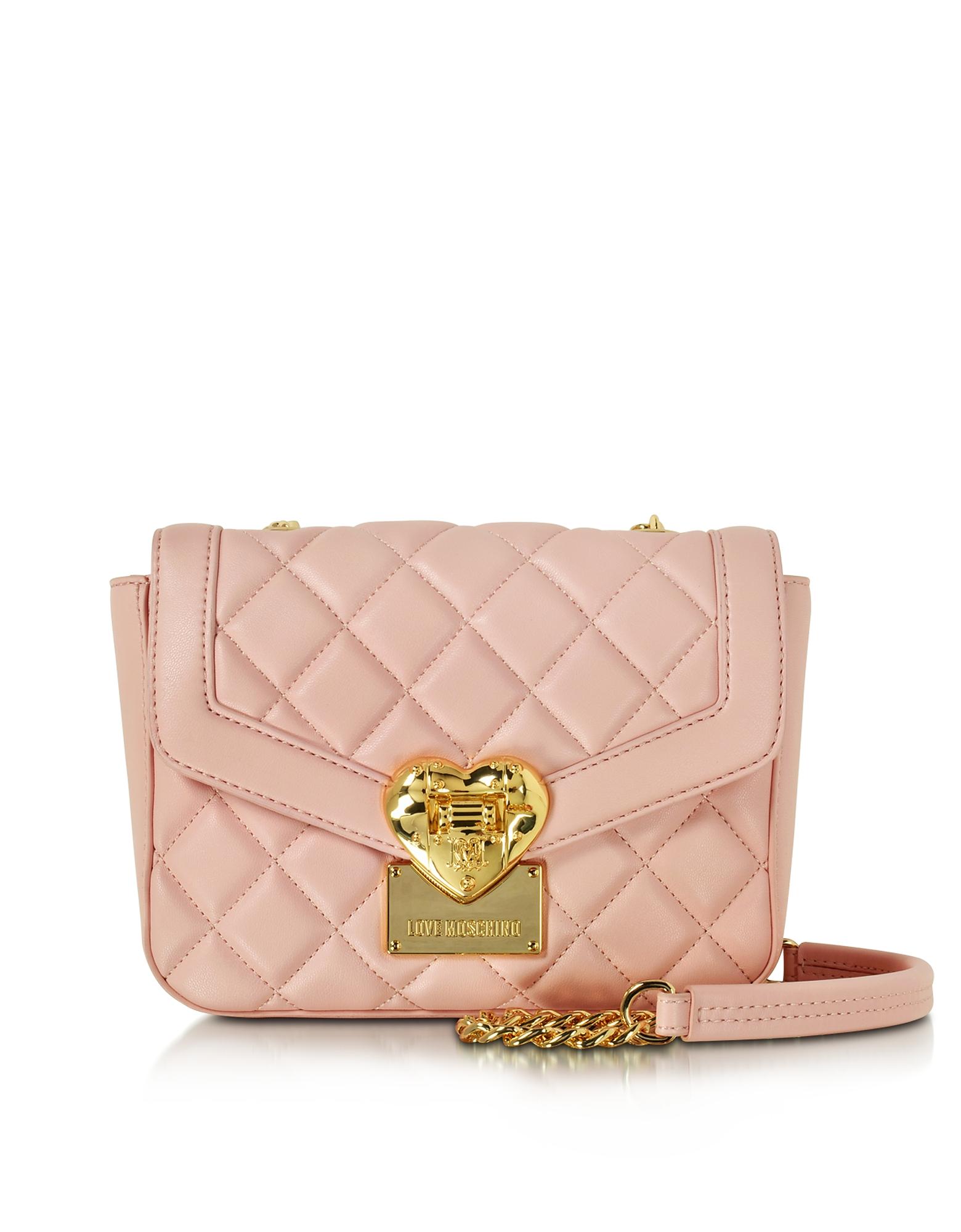 moschino small leather shoulder bag