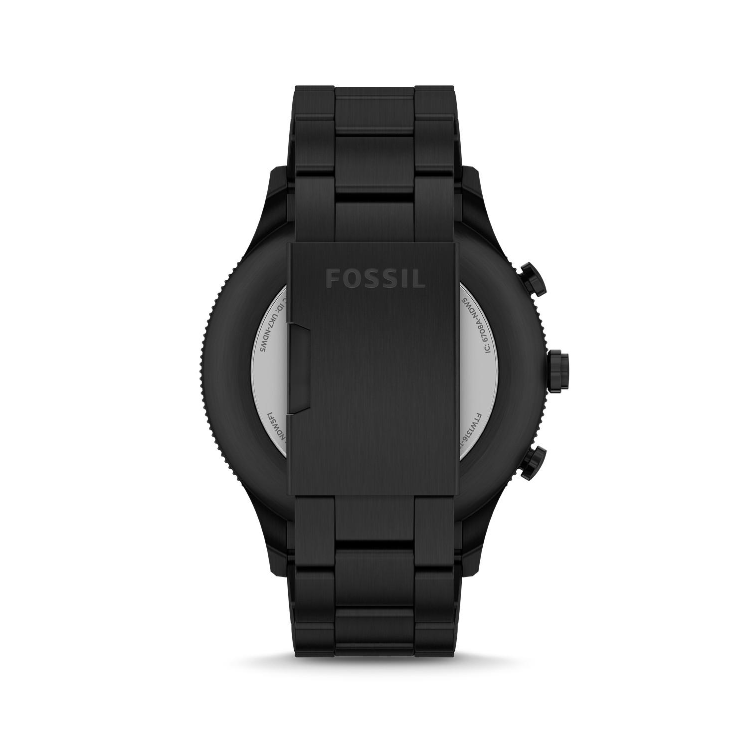 Hybrid smartwatch garrett black silicone sale