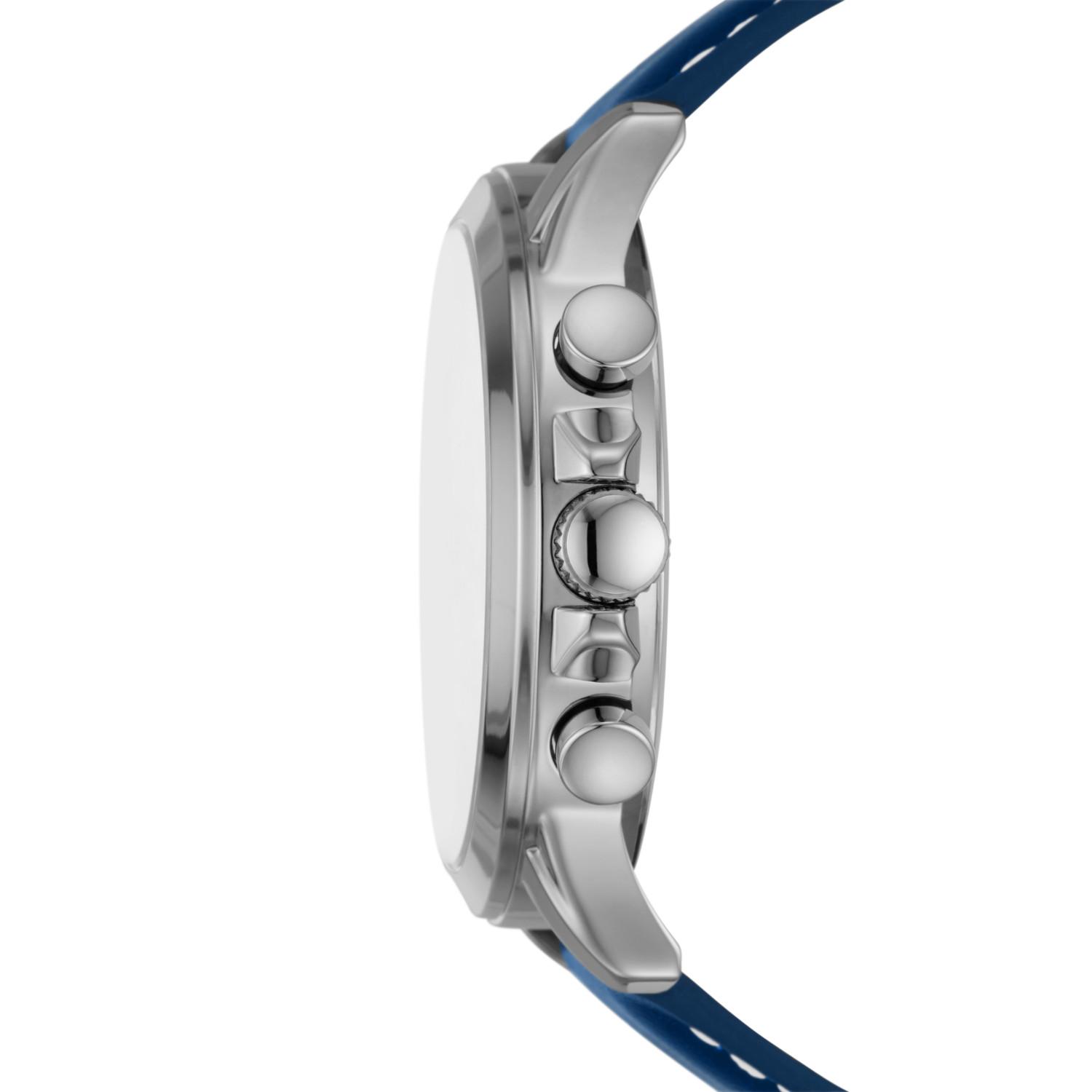 Fossil Yorke Multifunction Blue Leather 