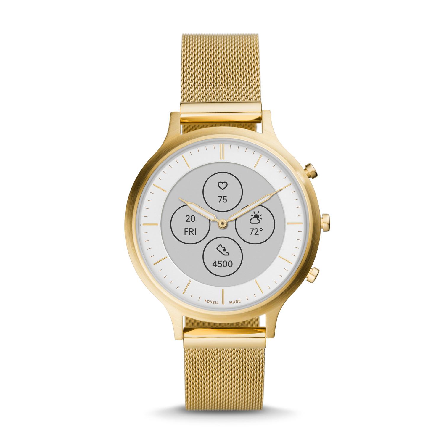 Fossil Hybrid Smartwatch Hr Charter Gold-tone Stainless Steel in Metallic |  Lyst Canada