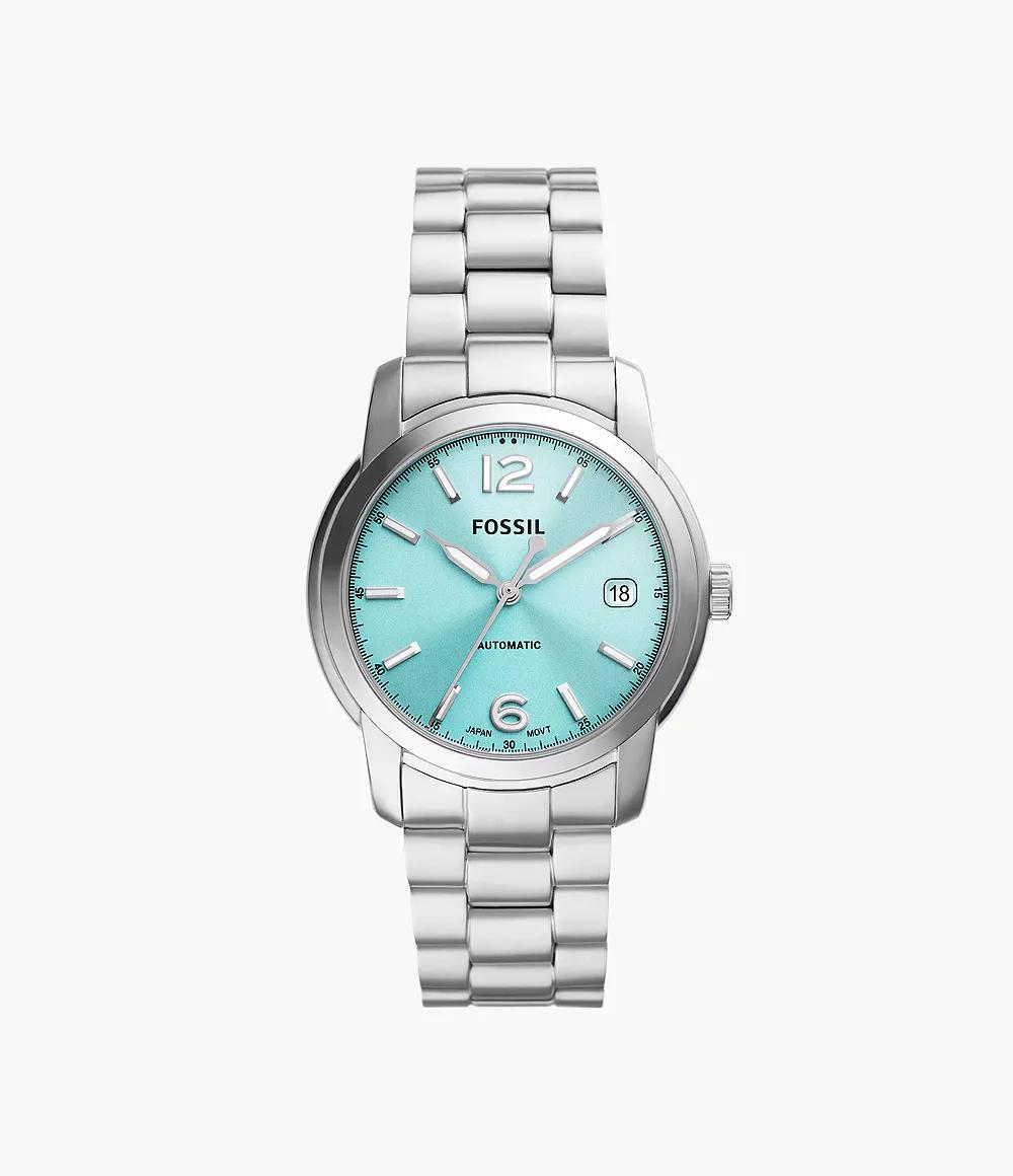 Fossil blue stainless steel shop watch women's