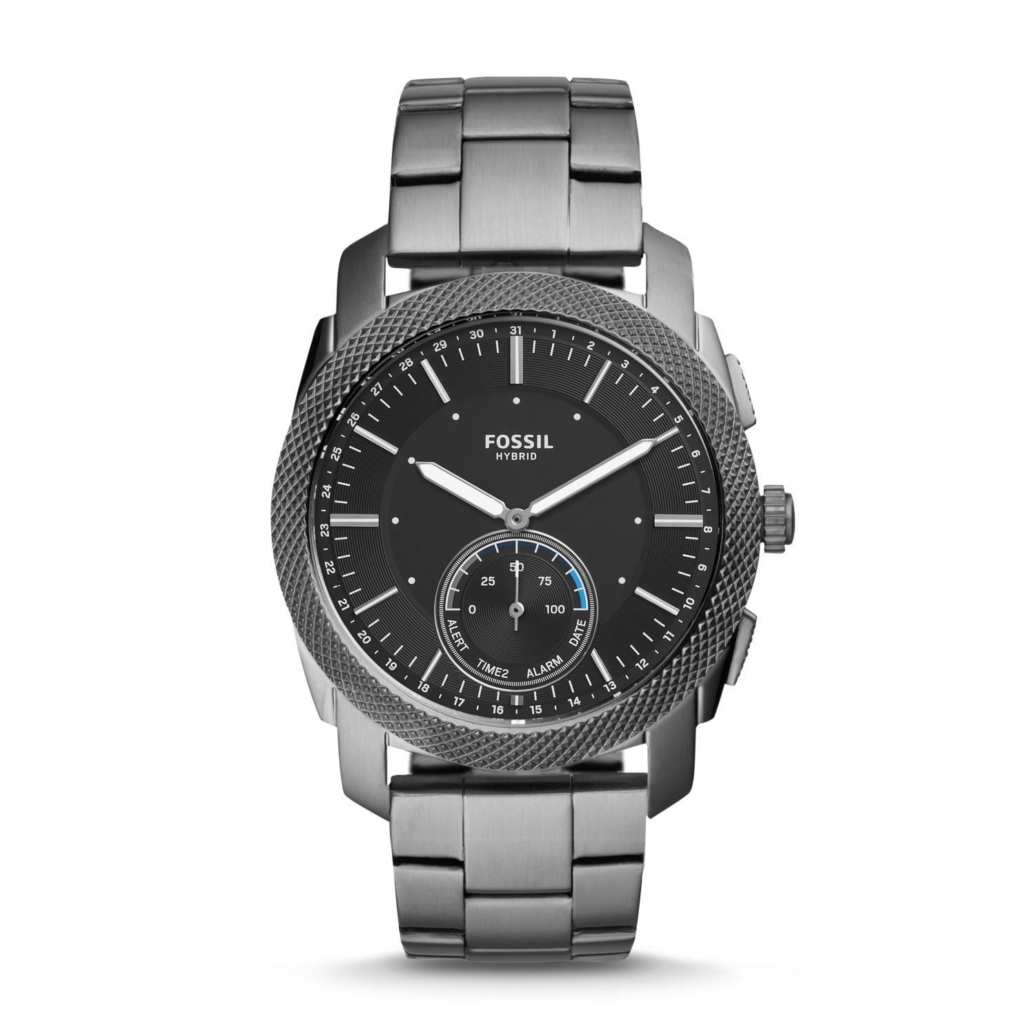 Fossil Q Machine Hybrid Smartwatch in Gray for Men - Lyst