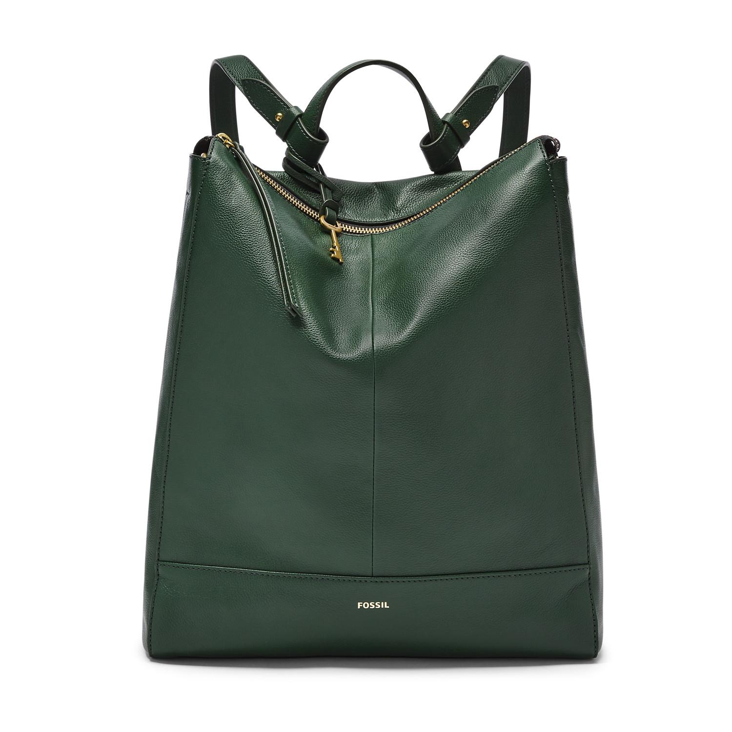 Fossil Leather Elina Convertible Backpack in Green Lyst Canada