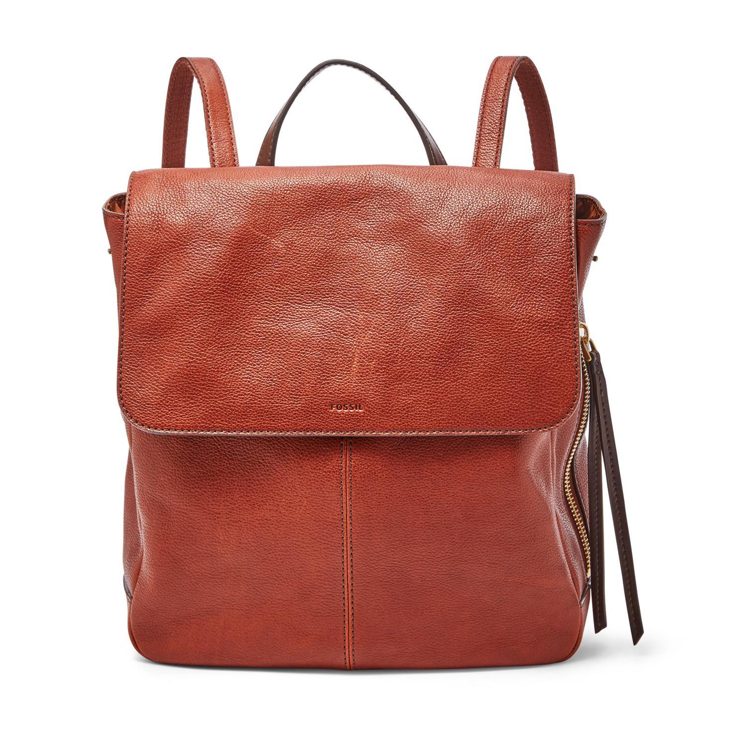 Fossil Leather Claire Backpack Handbags Brandy Lyst