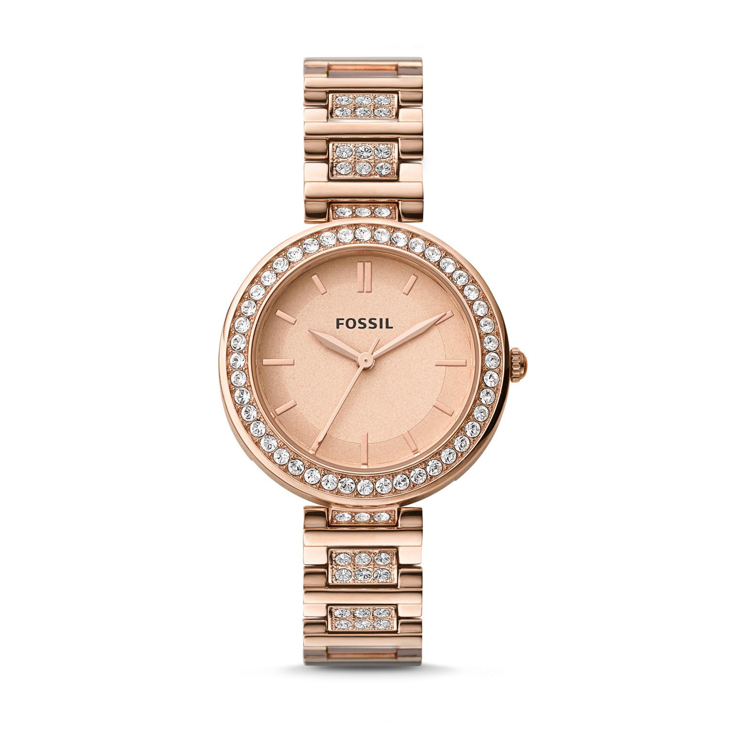 Fossil Karli Three-hand Rose Gold-tone 