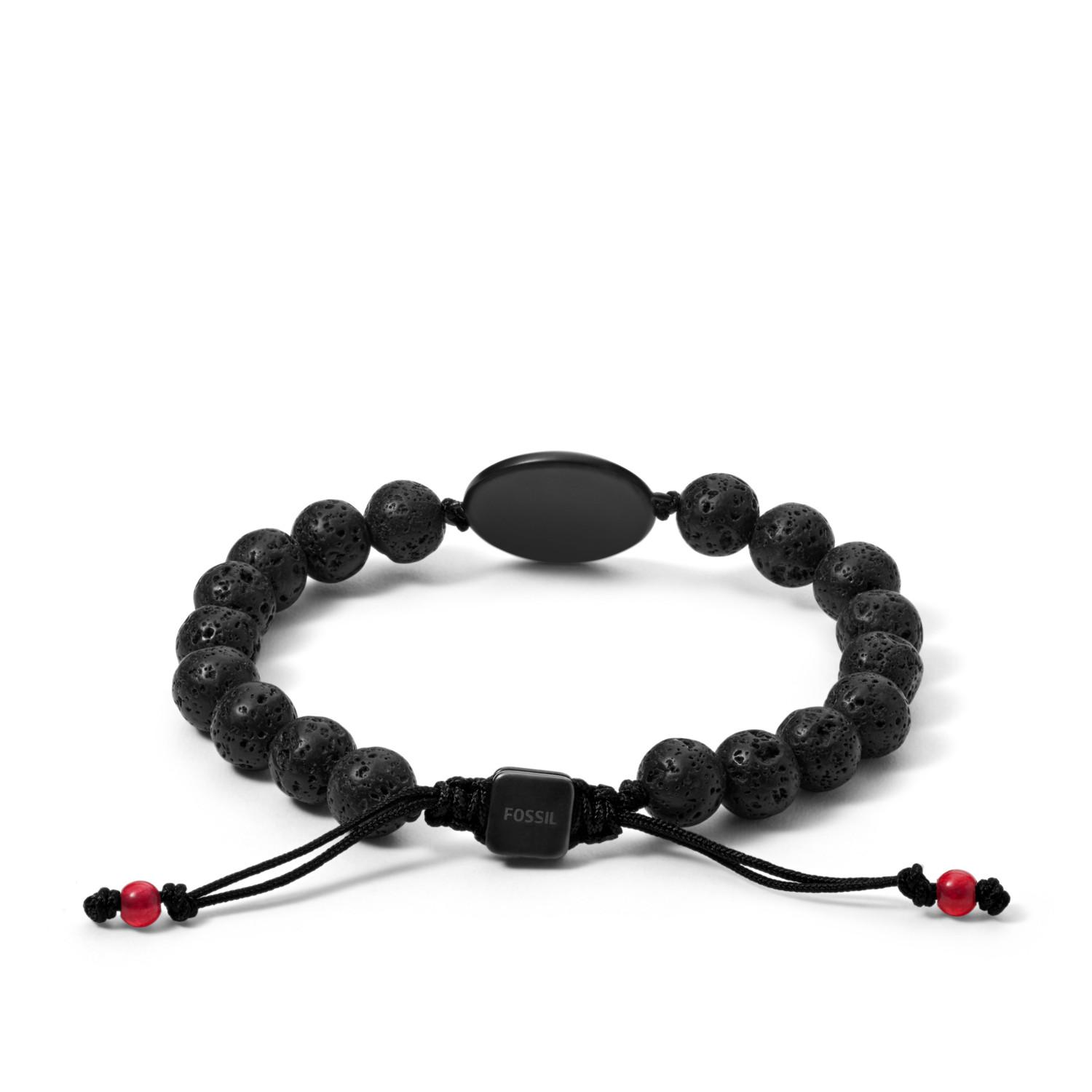 Fossil The Batmantm X Lava Beads Slider Bracelet Limited Edition in Black  for Men | Lyst